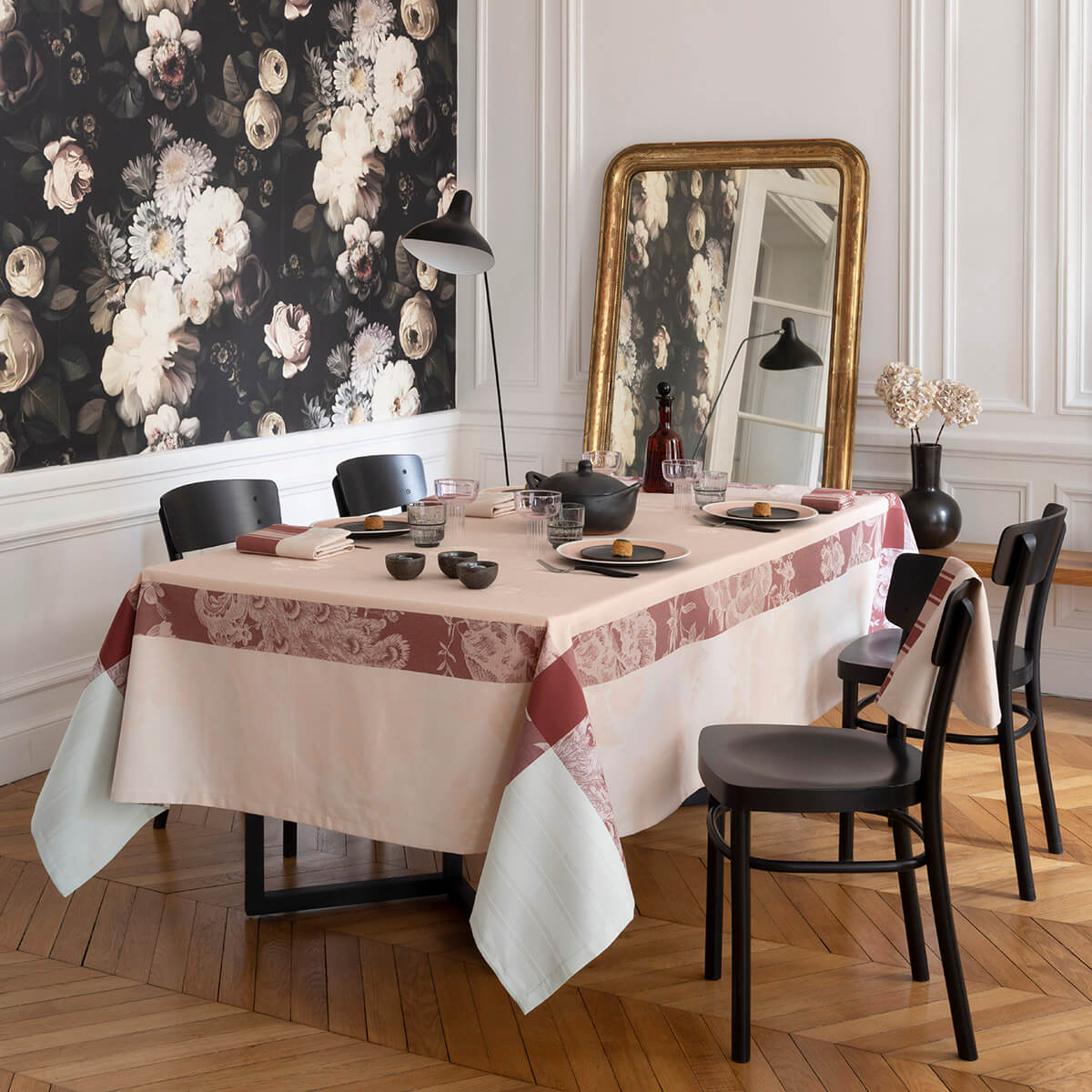 Nappe À la Française Dragee 175x250 100% coton, LE JACQUARD FRANCAIS