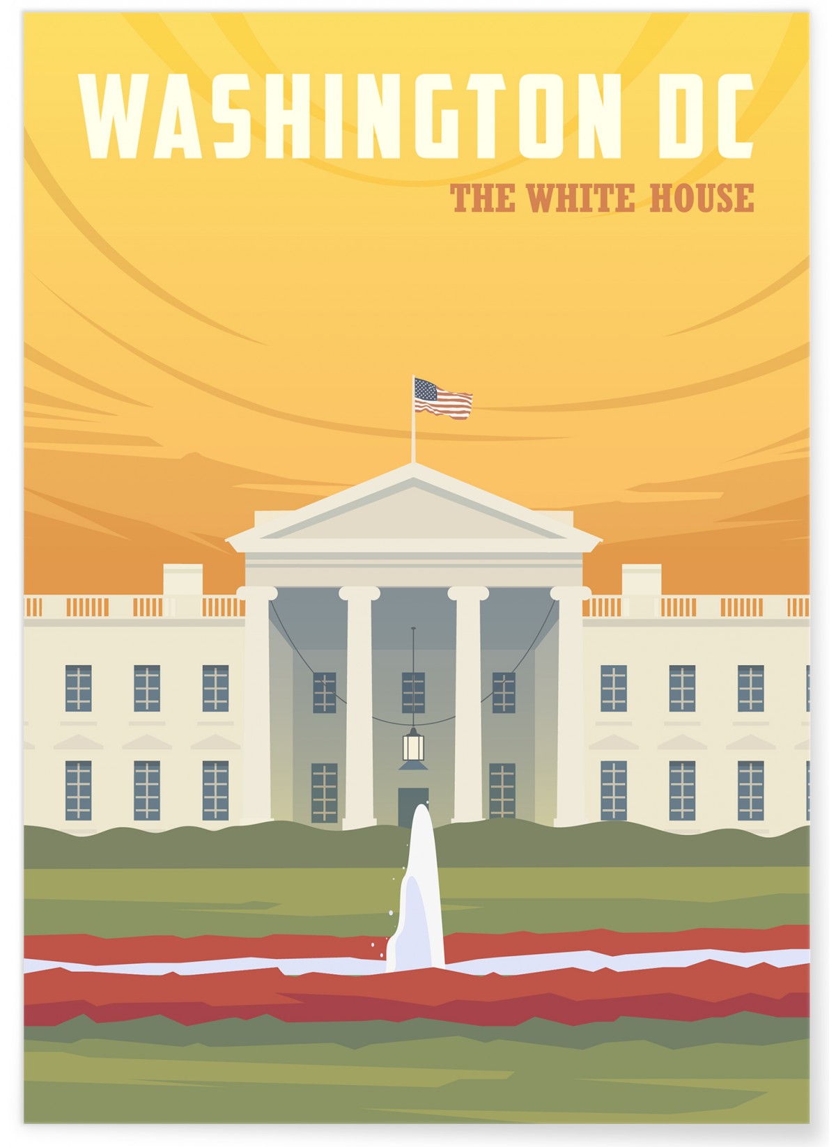 Affiche Washington : The White House, L'AFFICHERIE