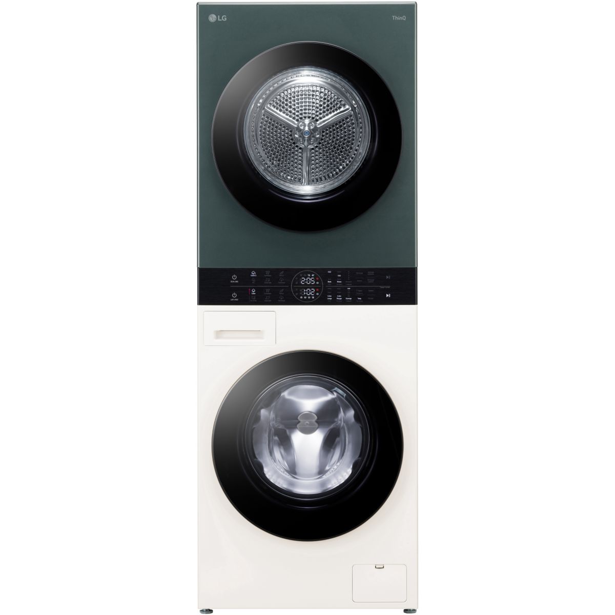 Lave linge séchant hublot F214WT8GRBE - 12/10 kg - 1400 tr/min - Moteur direct drive - TurboWash - Vapeur - Connecté, LG