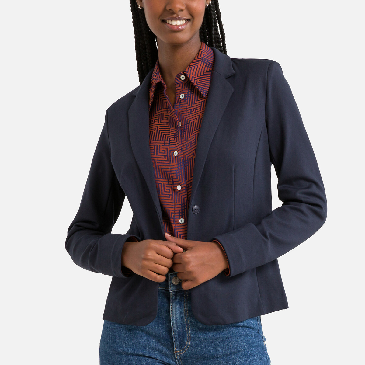 Short length blazer hot sale