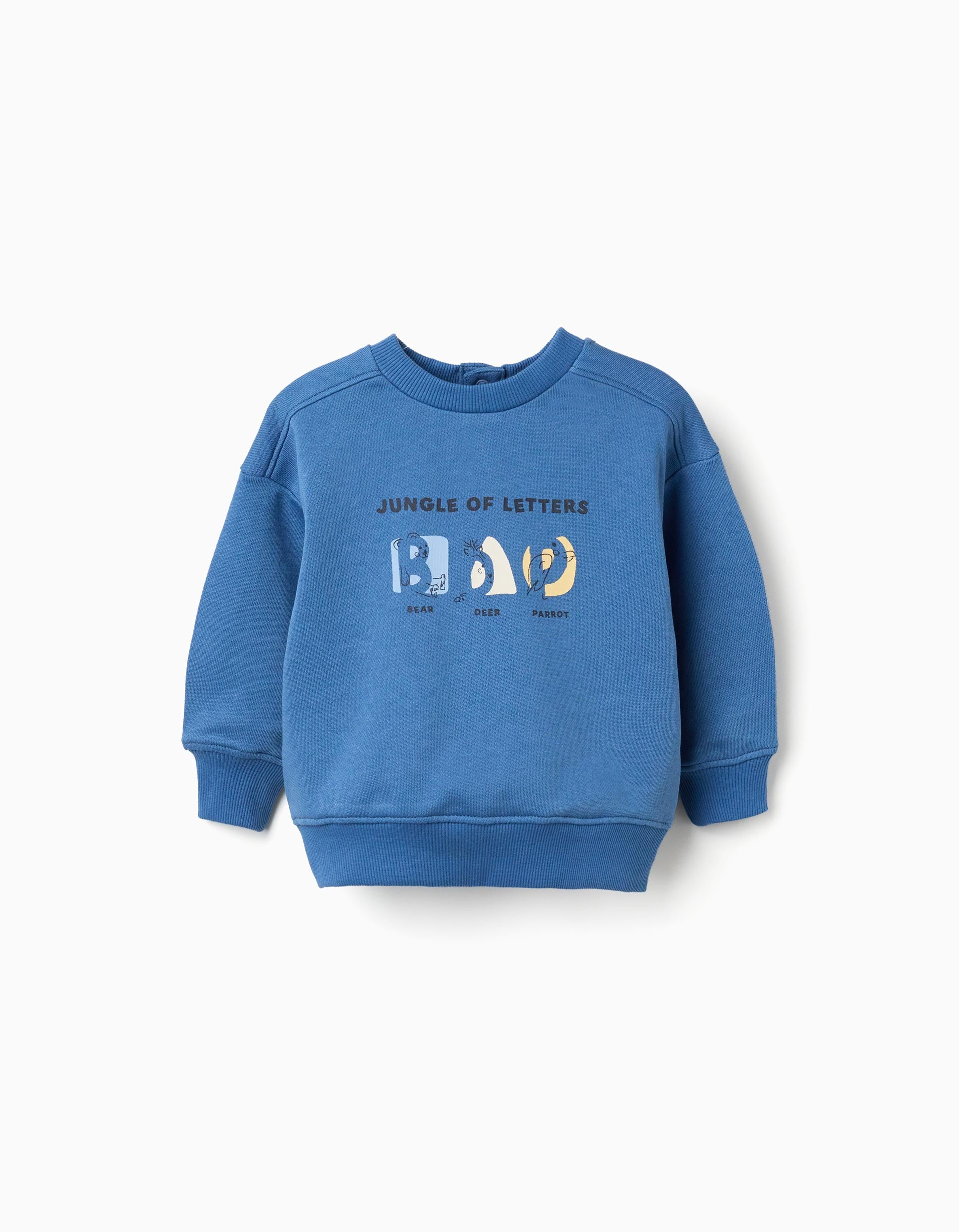 Sweat en coton avec animaux et lettres imprimés, ZIPPY