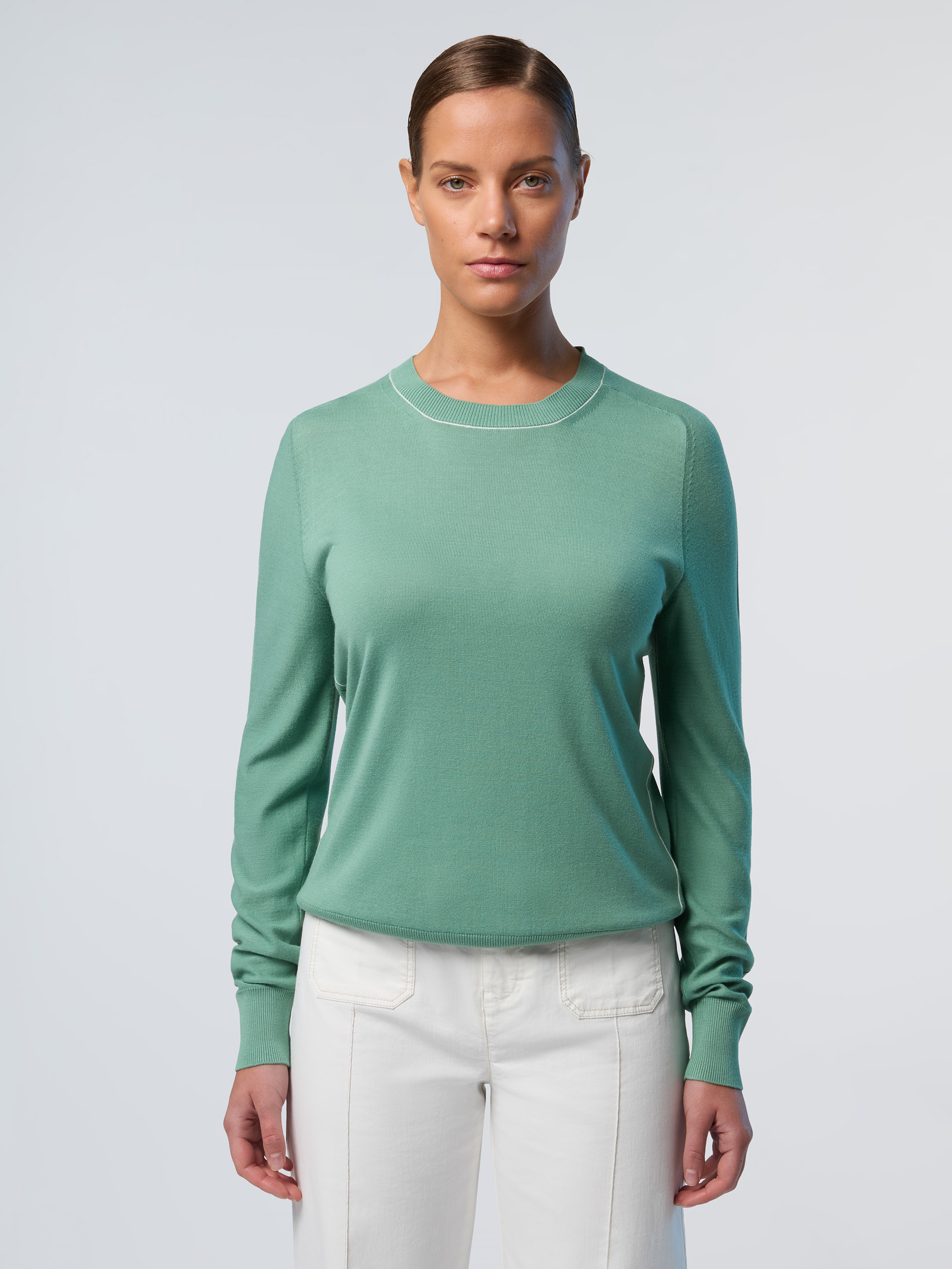 Pull col rond aloe vera, NORTH SAILS