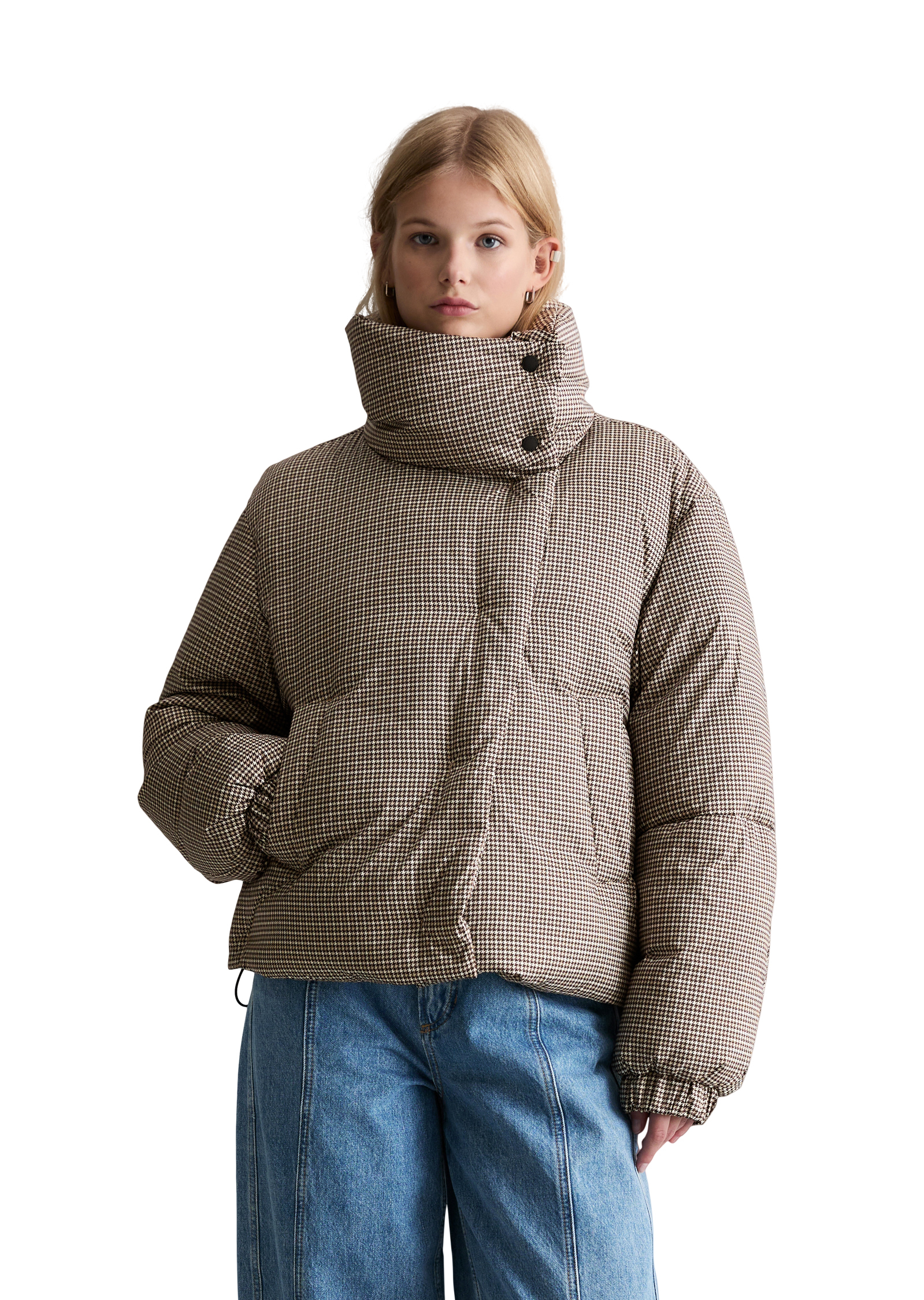 Veste matelassée à motifs, coupe classique avec une surface hydrofuge, MARC O’POLO DENIM
