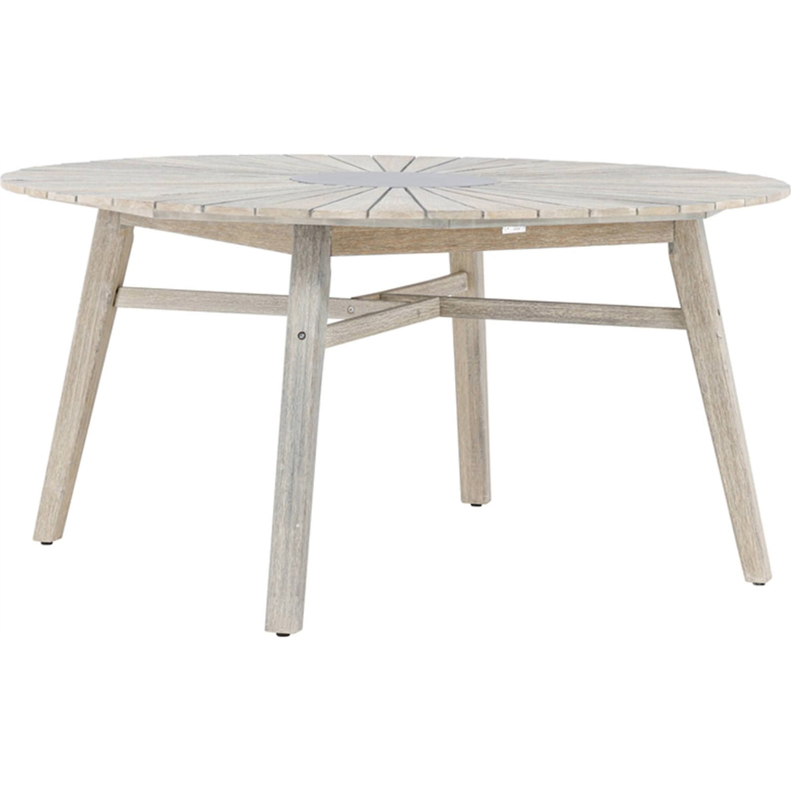 Table de jardin ronde bois collection RIVES, RECOLLECTION