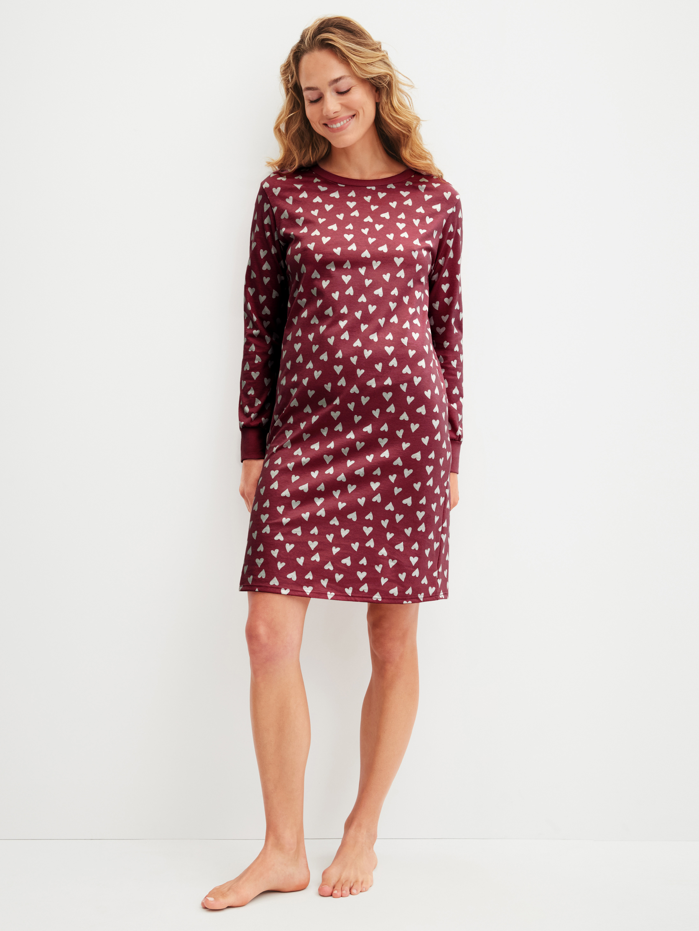 Chemise de nuit à manches longues manches longues Coton COTTON SPECIAL, CALIDA