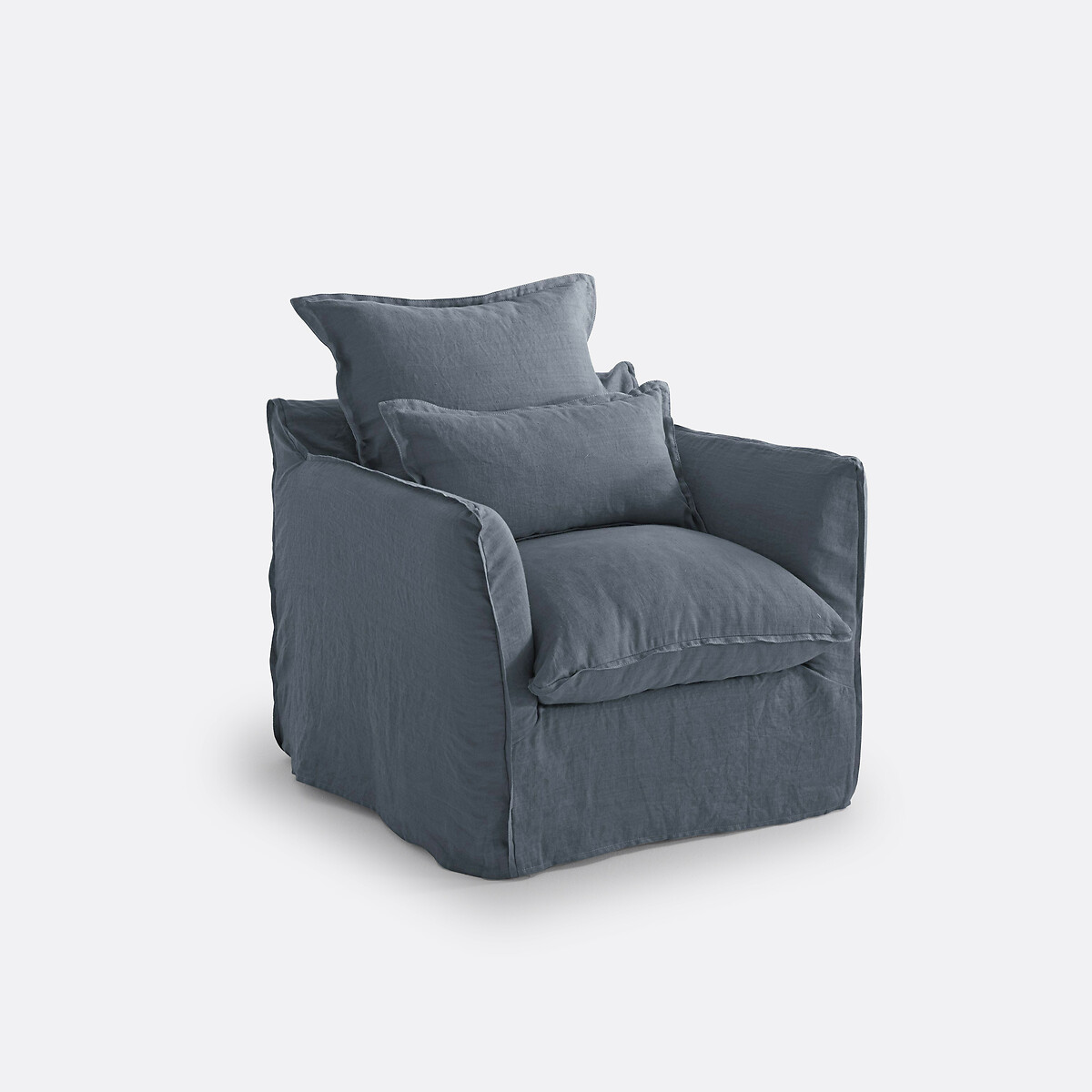 Housse de fauteuil en lin Odna