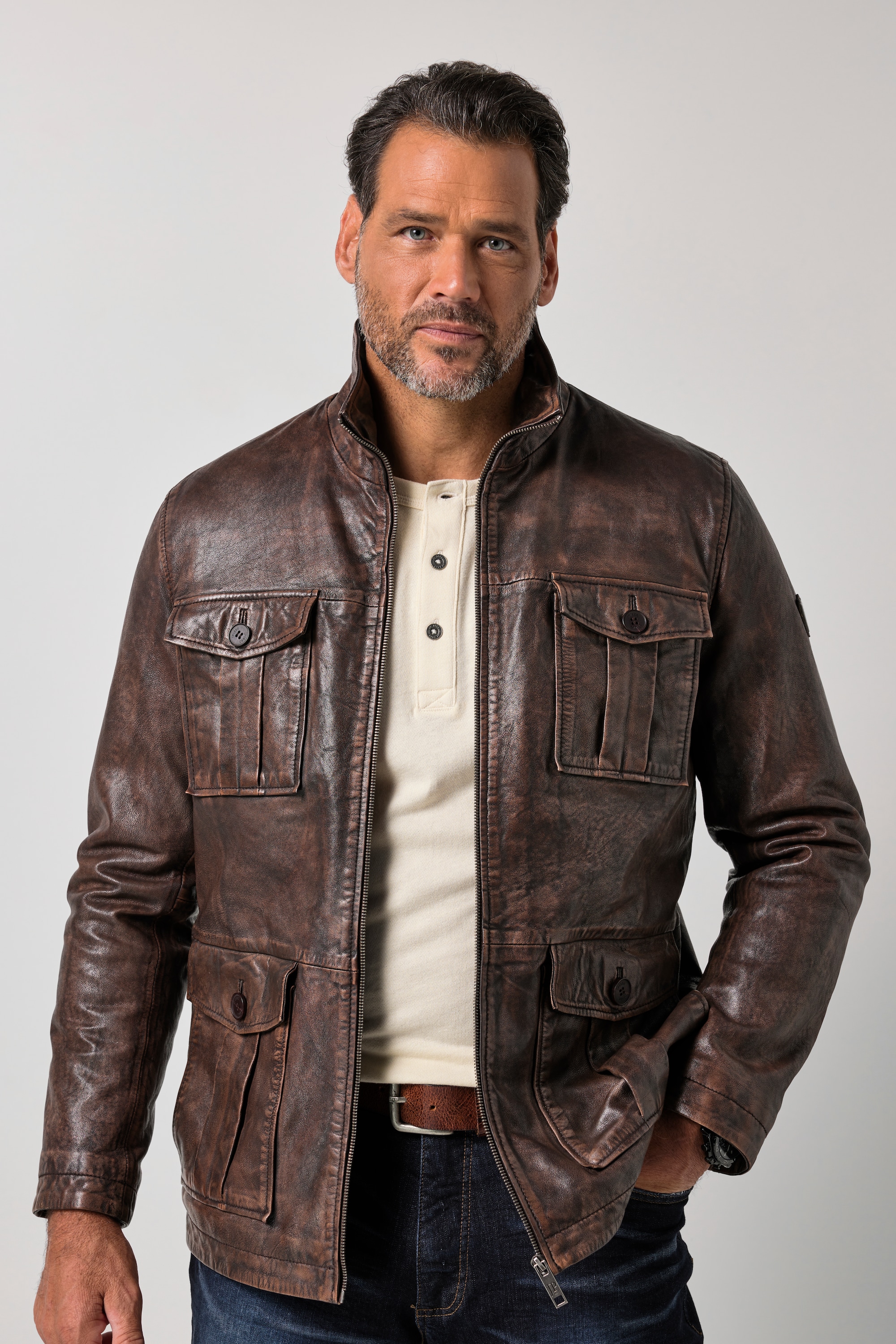 Veste en cuir, cuir, JP1880