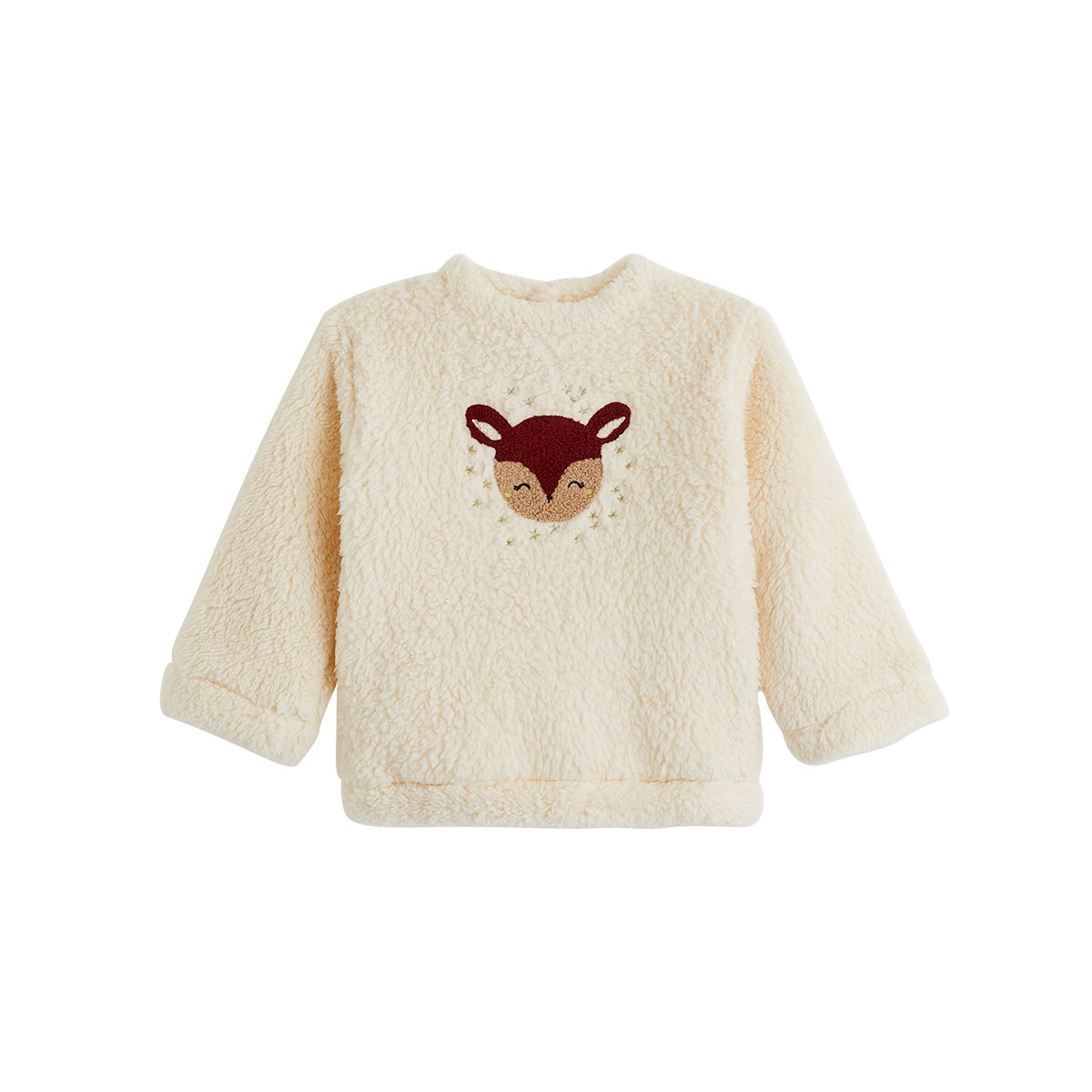 Sweat-shirt bébé en sherpa Grace, PETIT BEGUIN