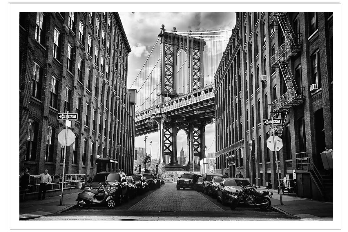Affiche dumbo brooklyn bridge, HEXOA