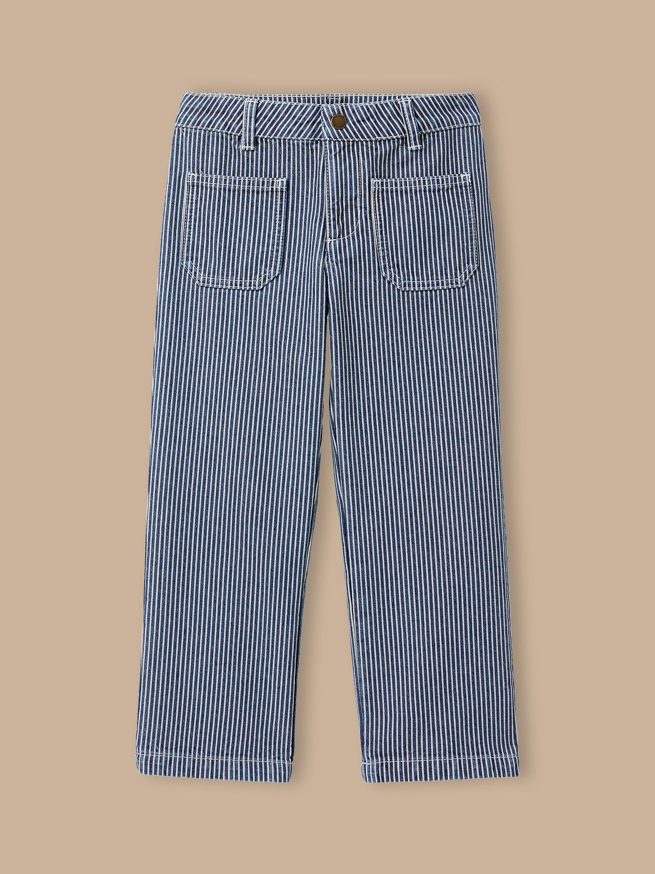 Pantalon droit rayé, CYRILLUS