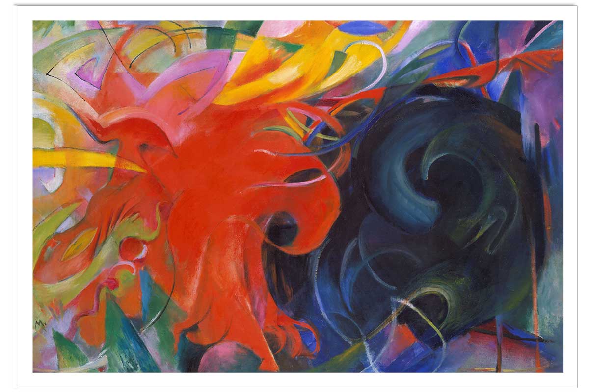 Poster Fighting forms- par Franz Marc, HEXOA