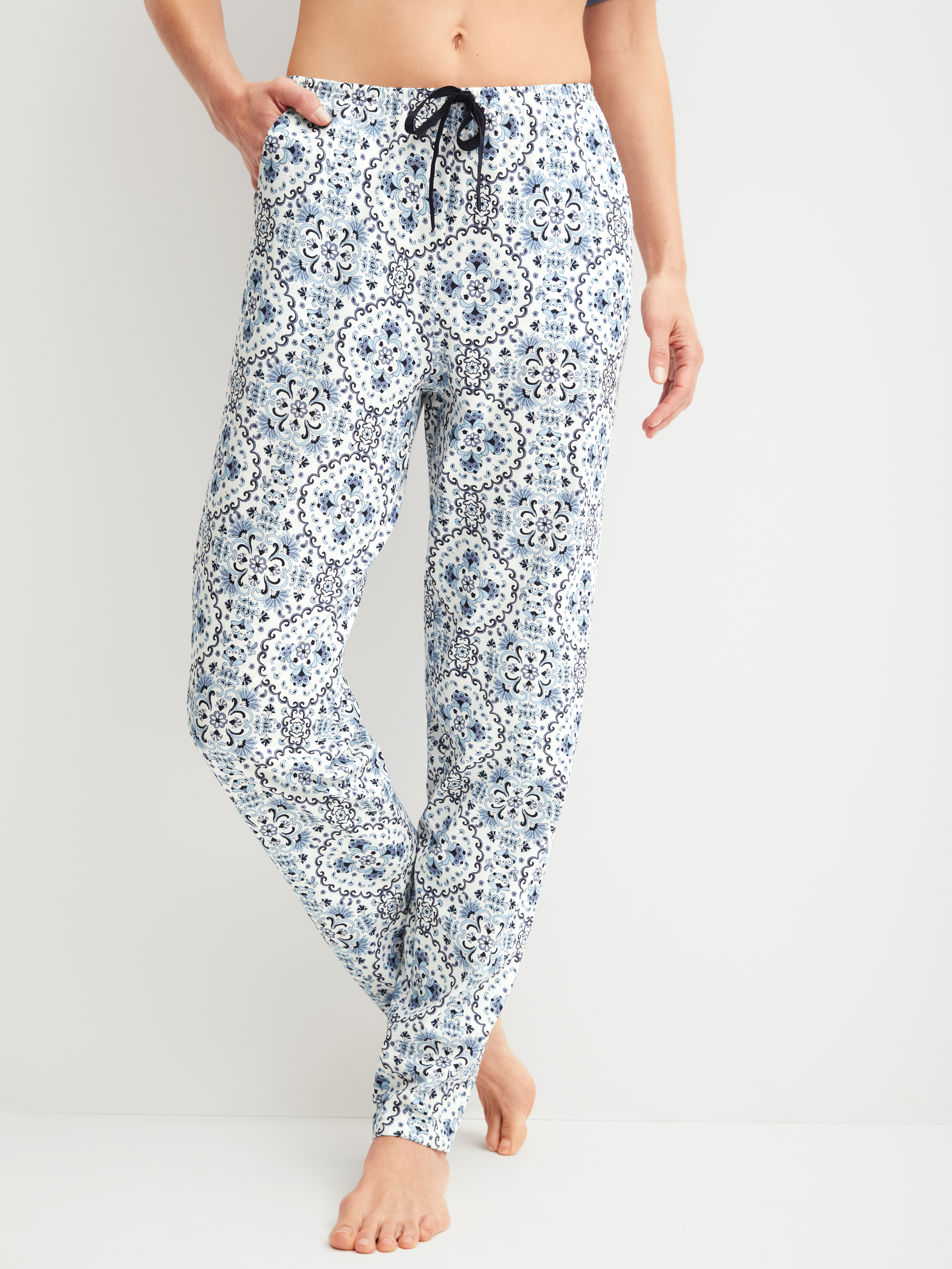 Pantalon de pyjama avec poches latérales Coton FAVOURITES TILES, CALIDA
