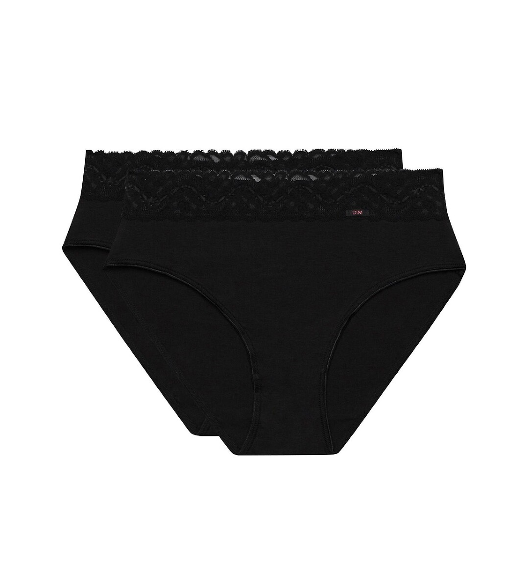 Lot de 2 culottes Coton Stretch Féminine, DIM