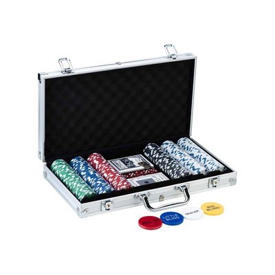 Mallette de poker 300 jetons numérotés 14 gr Vegas JARDINDECO