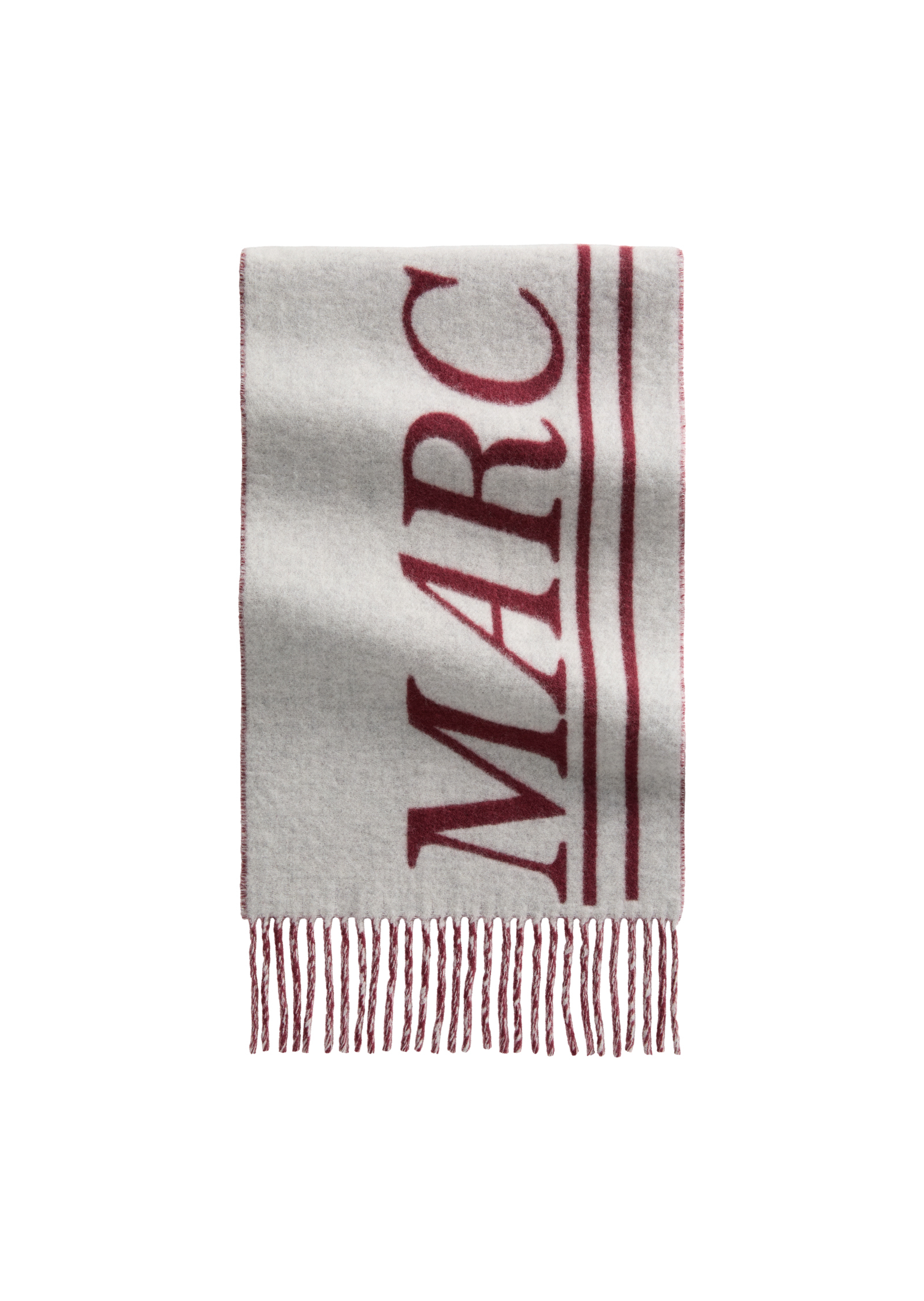 Écharpe à l'effigie du logo en pure laine vierge, MARC O’POLO DENIM