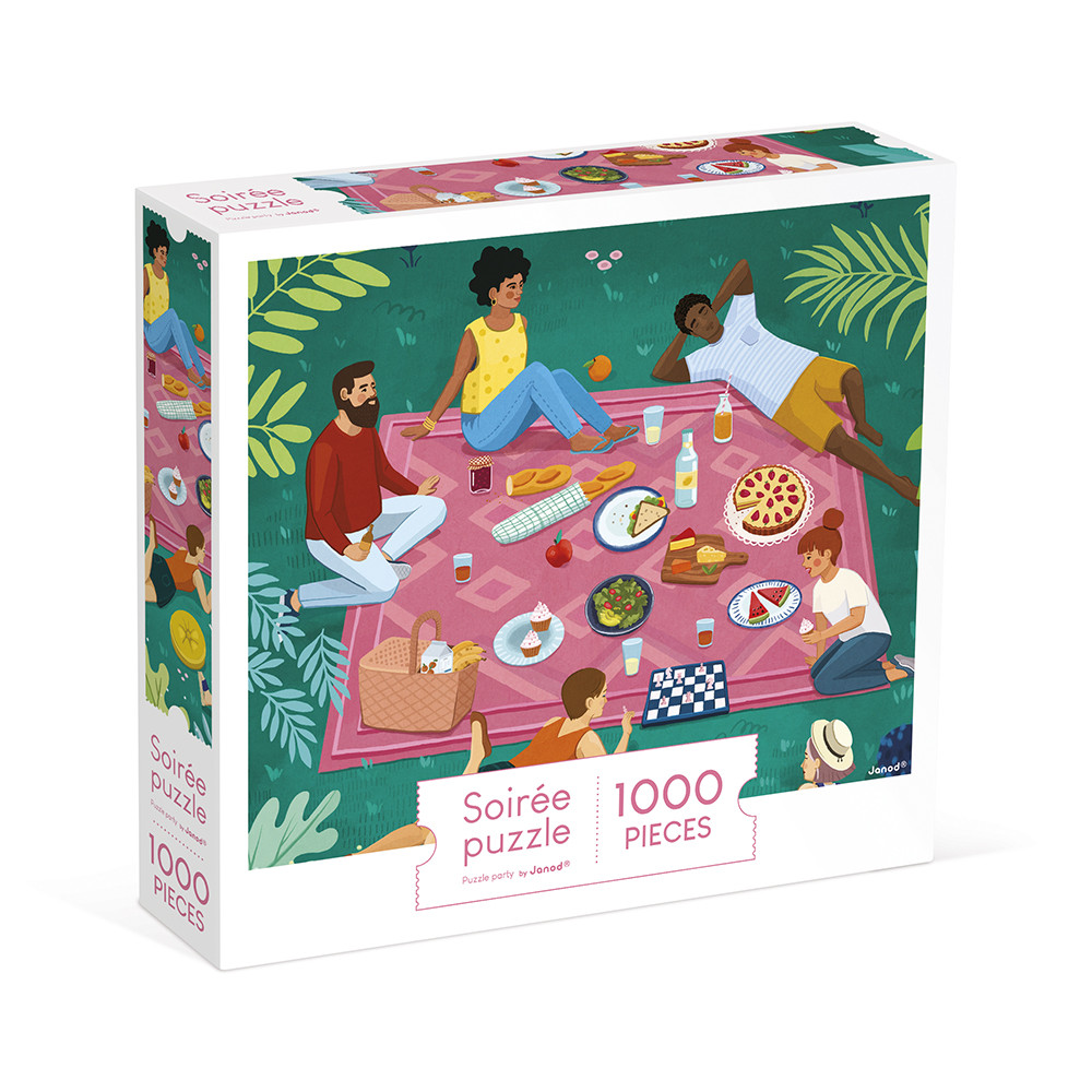 Puzzle Adulte 1000 Pcs, Picnic Entre Amis, JANOD
