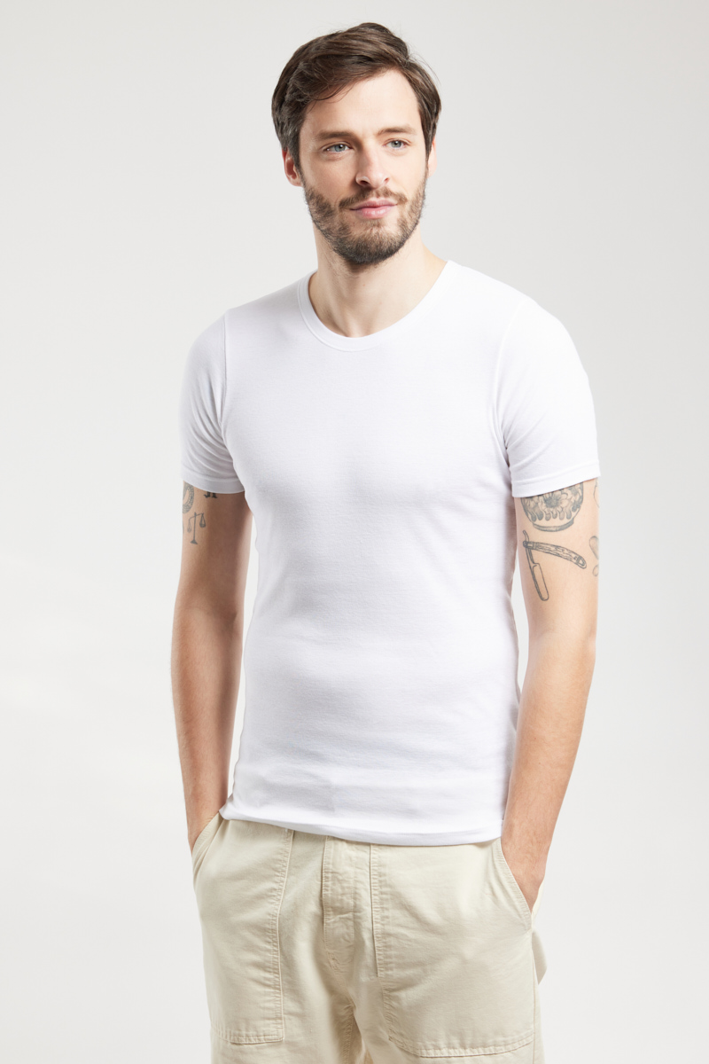 T shirt uni en coton bio et kapok Armor Lux La Redoute