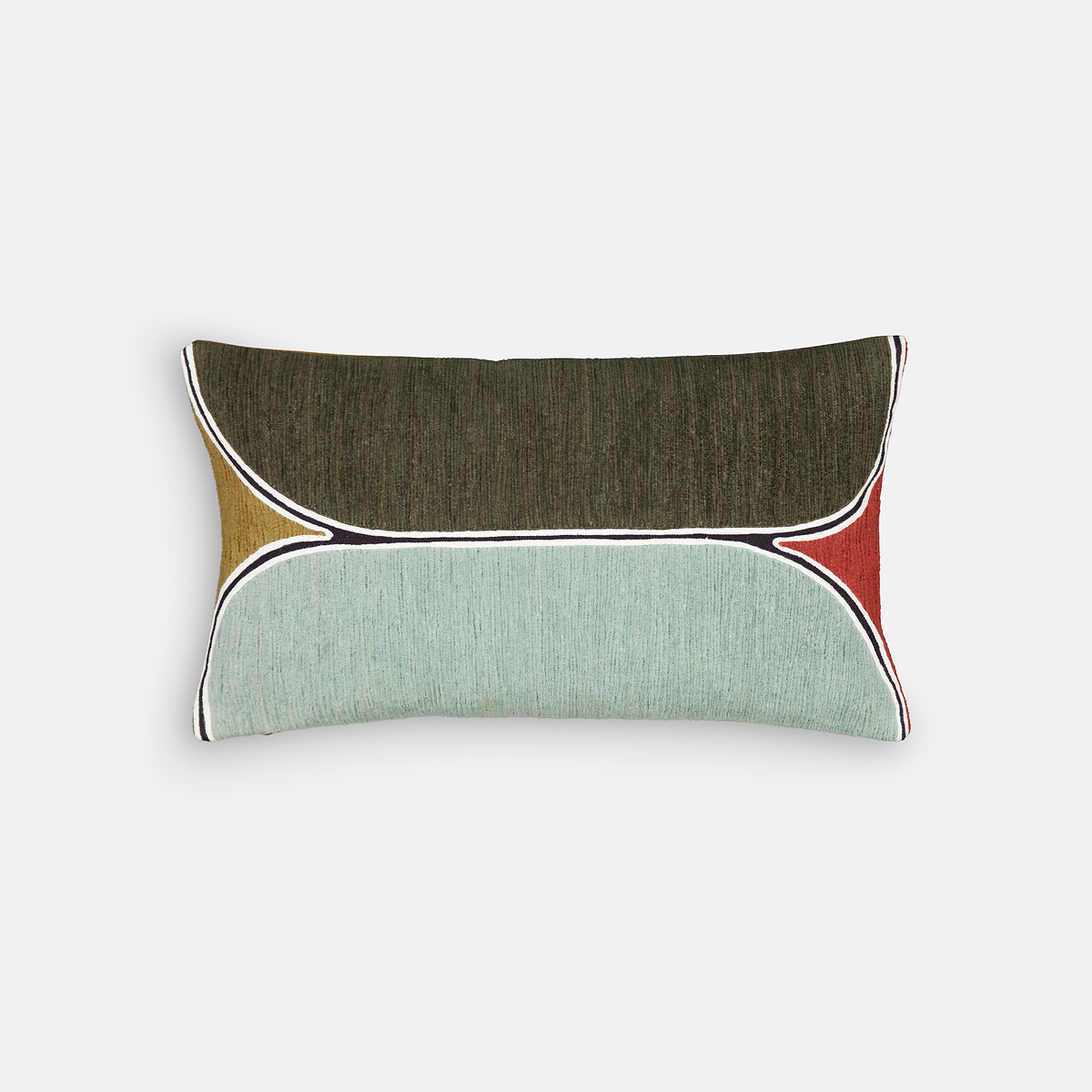 Housse de coussin rectangulaire en coton, Biaco