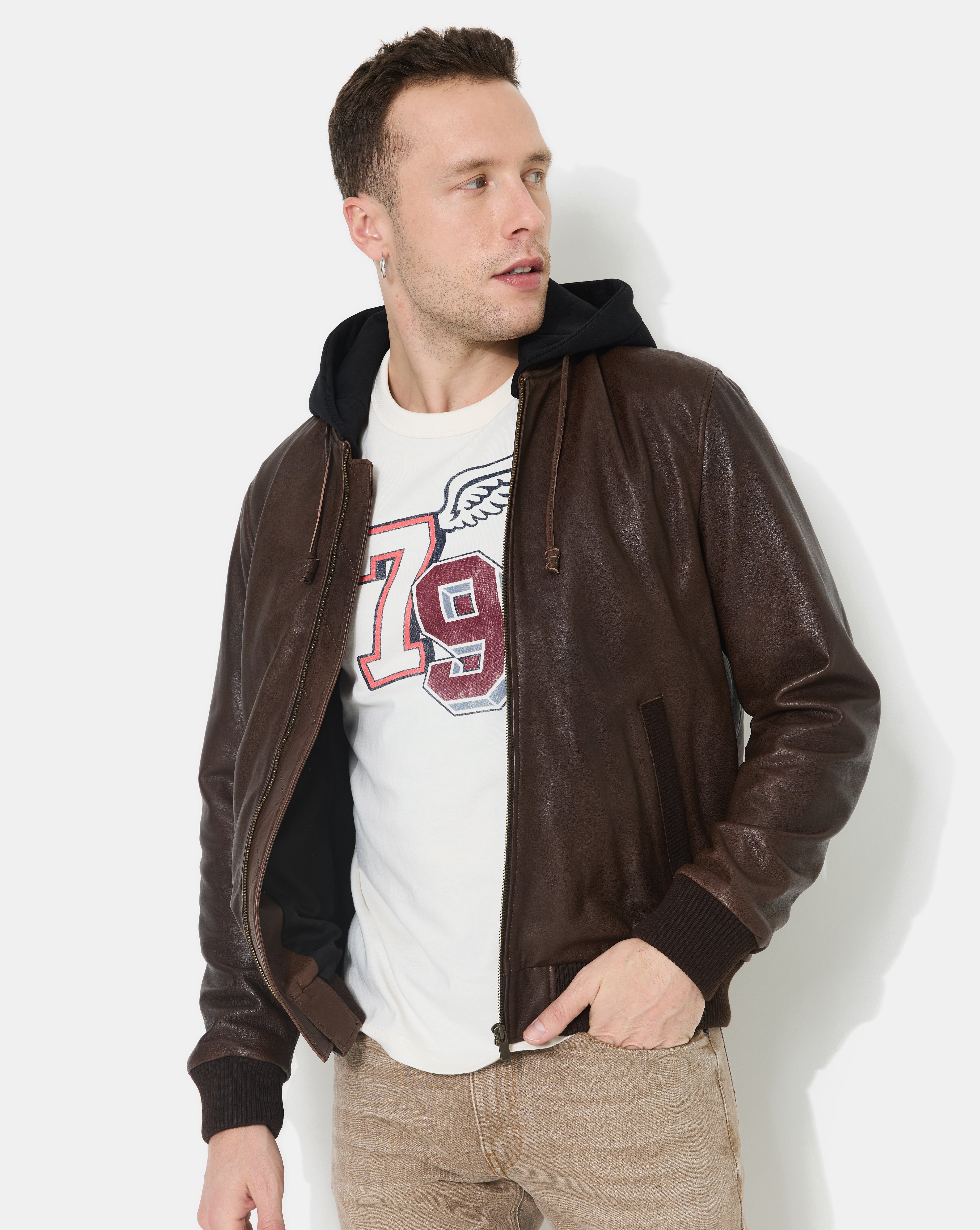 Veste en cuir DJIBRIL CUIR, CHEVIGNON