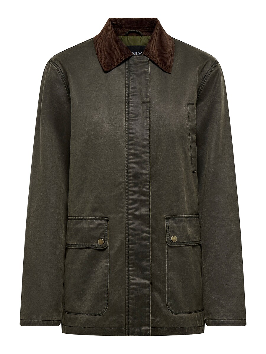 Corduroy Collar Parka, ONLY