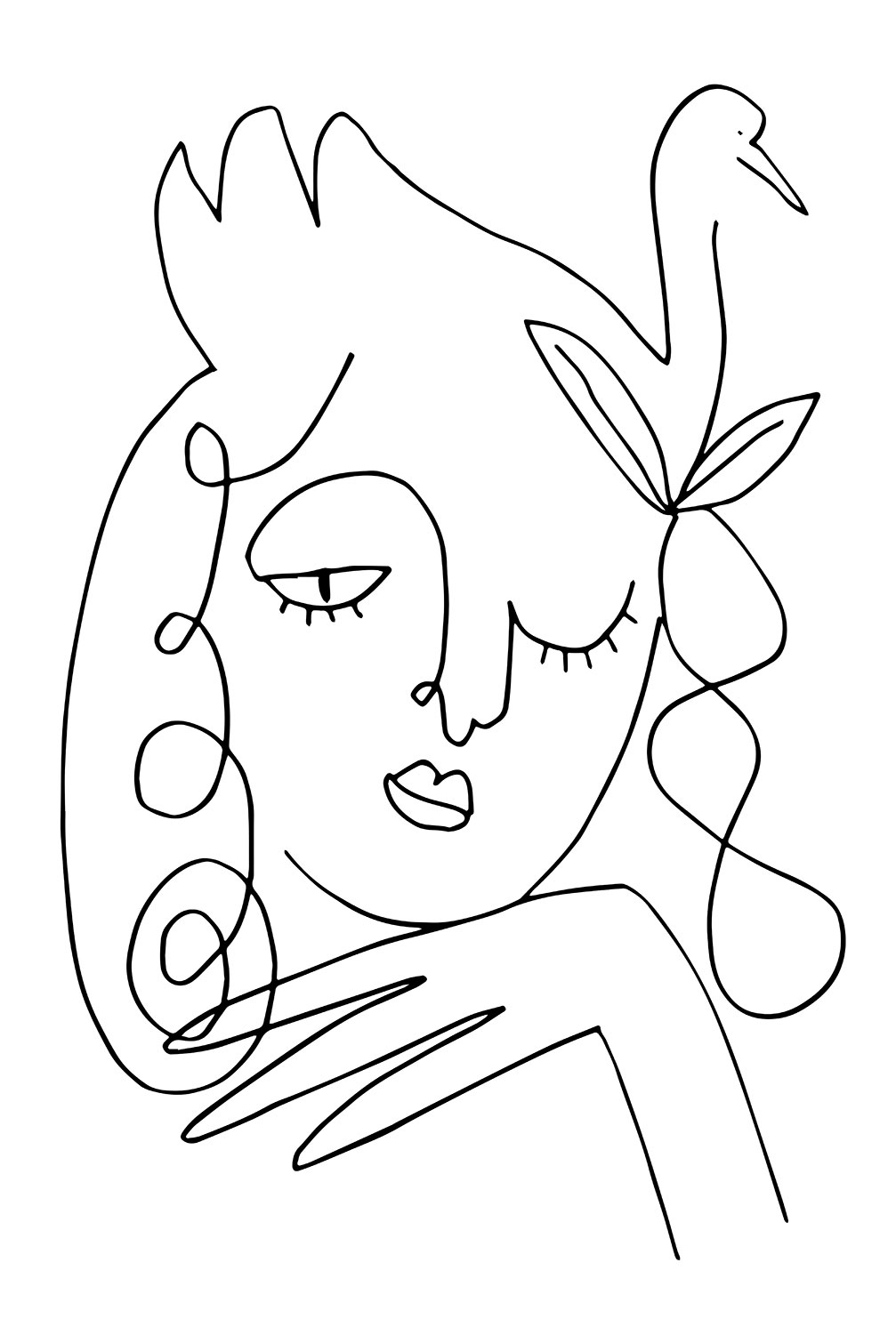 Tableau la femme au clin d'oeil, HEXOA