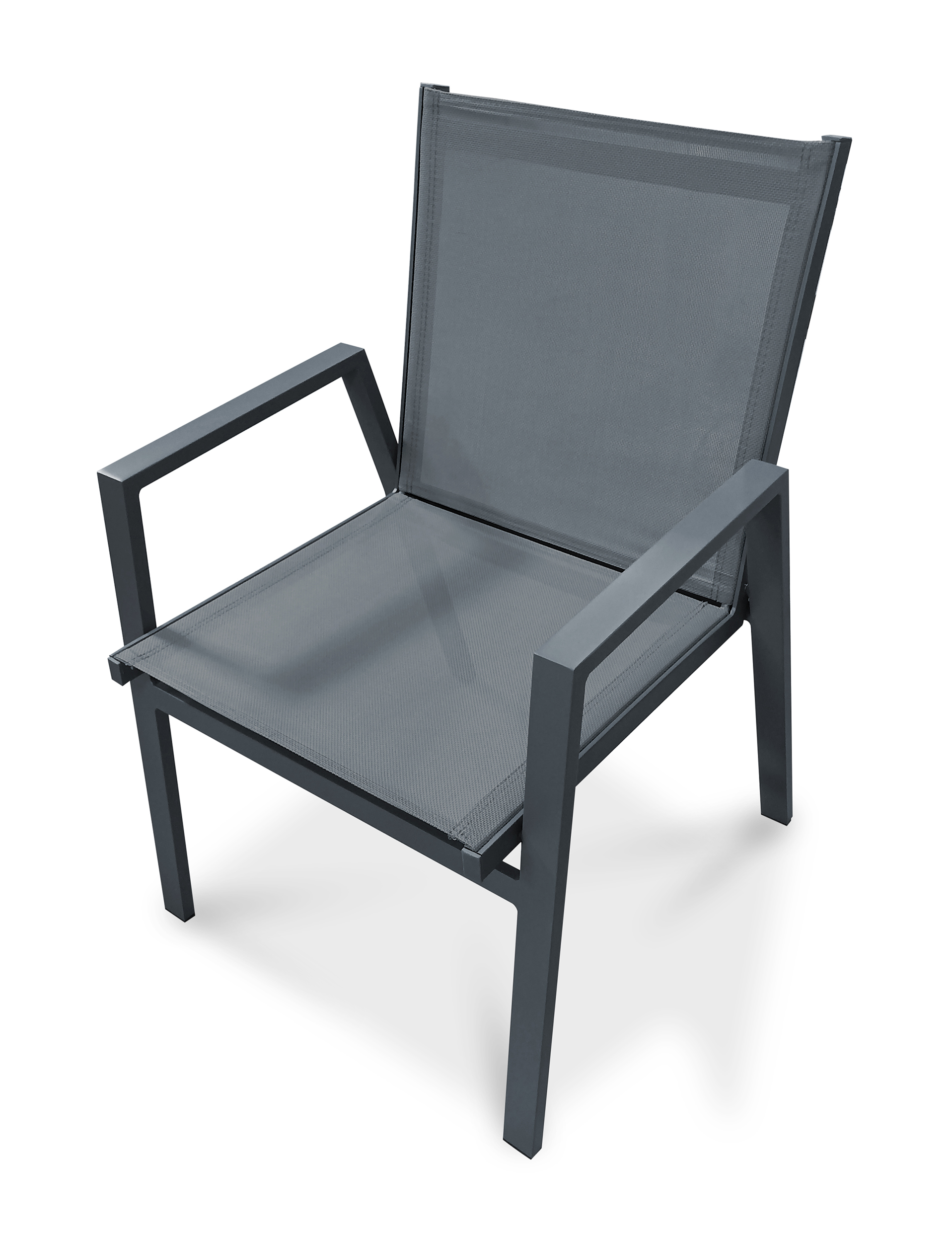 Fauteuil de jardin empilable en aluminium  FLORIDE, DCB GARDEN