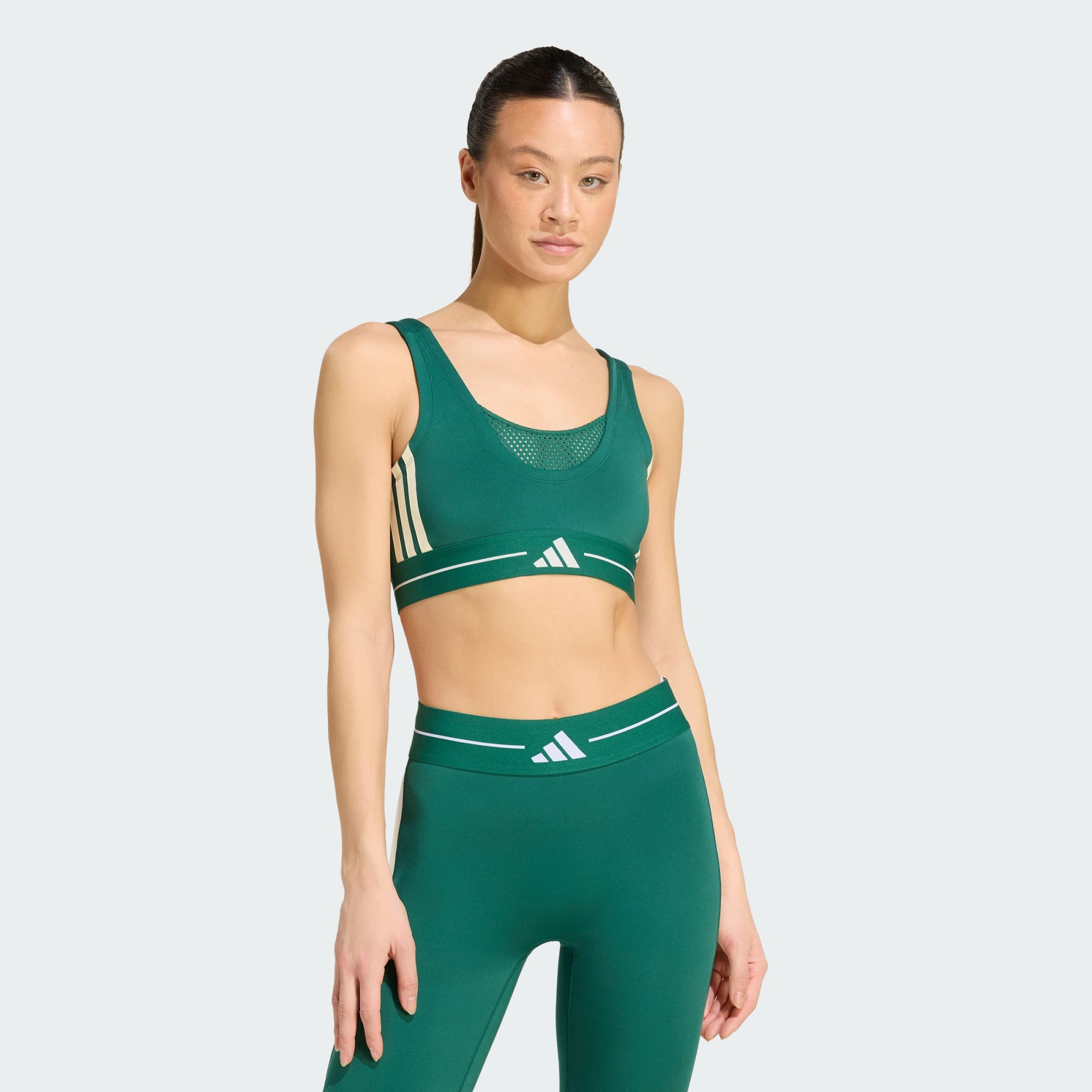 Brassière 3 Bandes Hyperglam Color Block Maintien Léger, adidas Performance