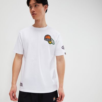 Boretto Cotton T-Shirt with Graphic Print and Short Sleeves ELLESSE