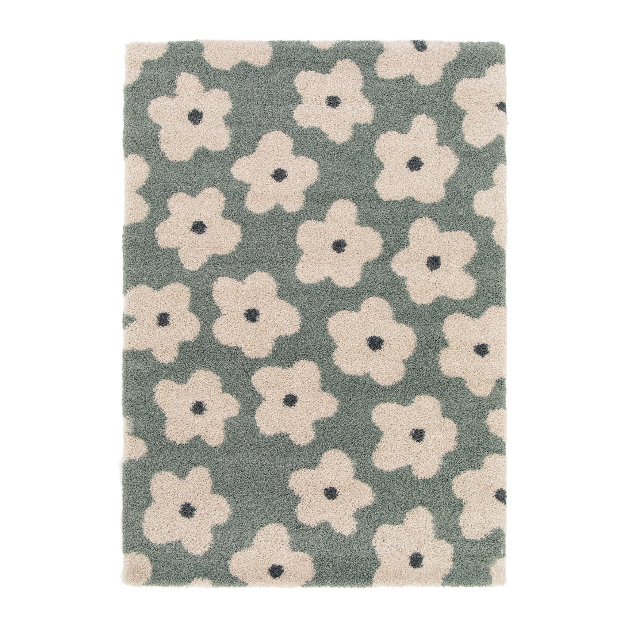 Tapis enfant épais et confortable FLEURS, AFK LIVING