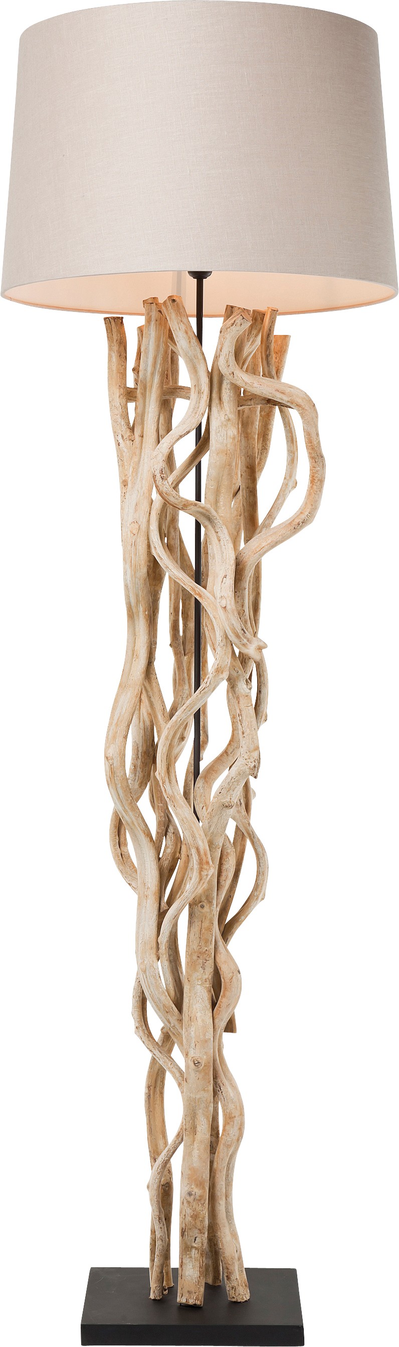 Lampadaire en acacia et coton, SCULTRA, KARE DESIGN