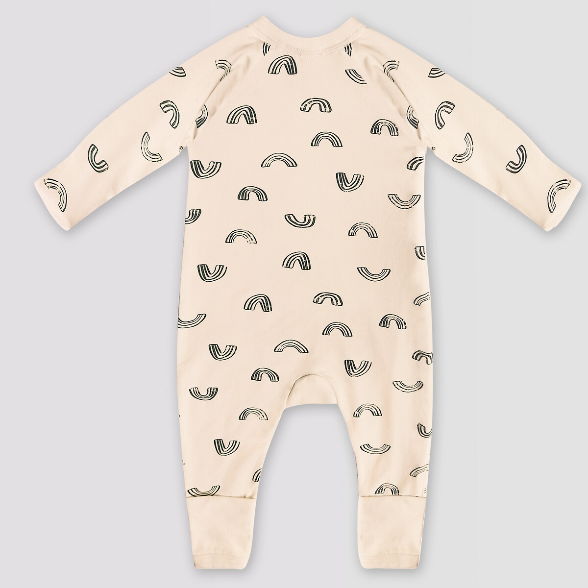Dim Baby Pack of 2 organic khaki cotton bodysuit cover-ups with