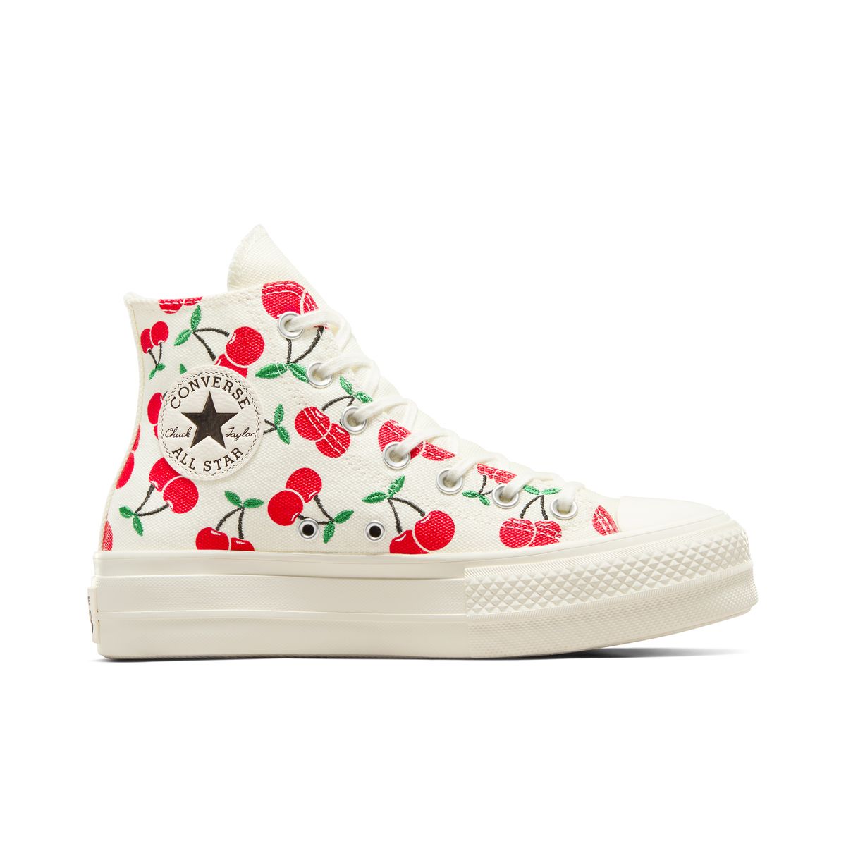 Converse rouge haute plateforme La Redoute