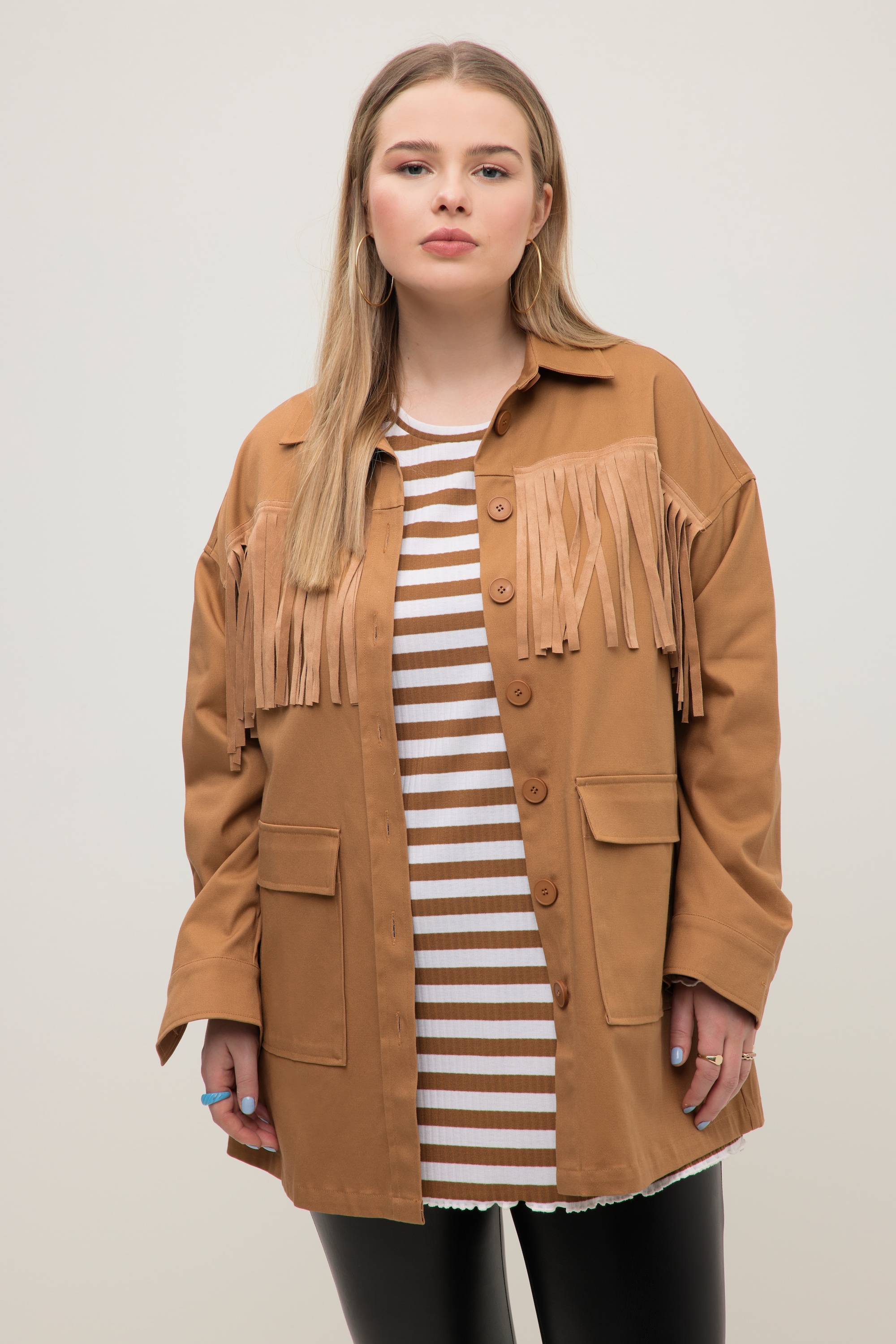 Veste chemisier, oversize, camouflage, STUDIO UNTOLD