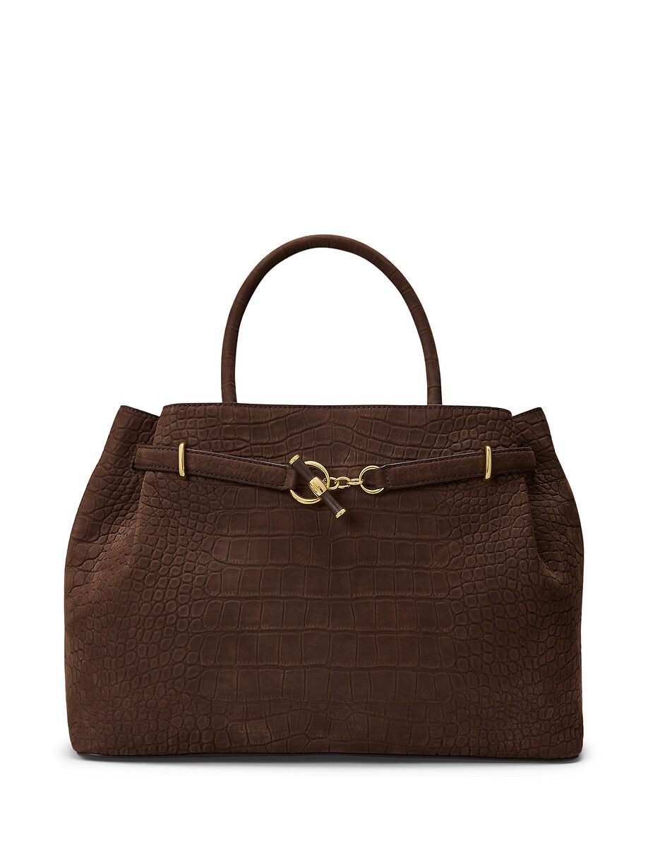 Tas van vaarsleer met krokodillenprint, BLAKE, LAUREN RALPH LAUREN