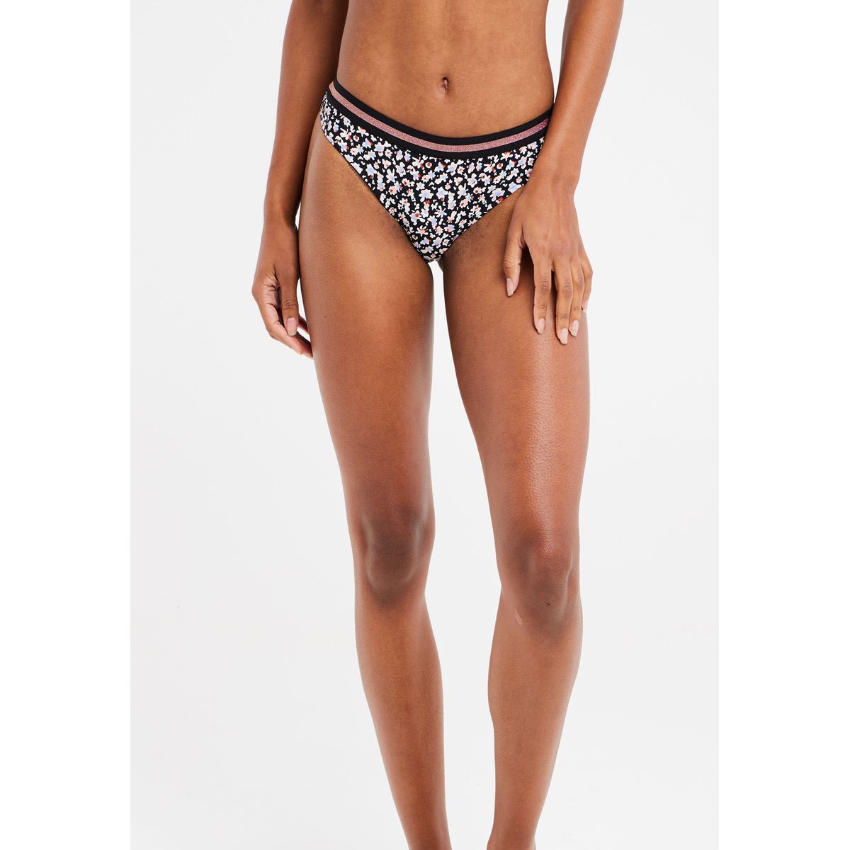 Pantaloni Bikini Donna Protest Cheeky MIXCABEL 23 | Mix & Match Con Stampa A Righe In Microcavo