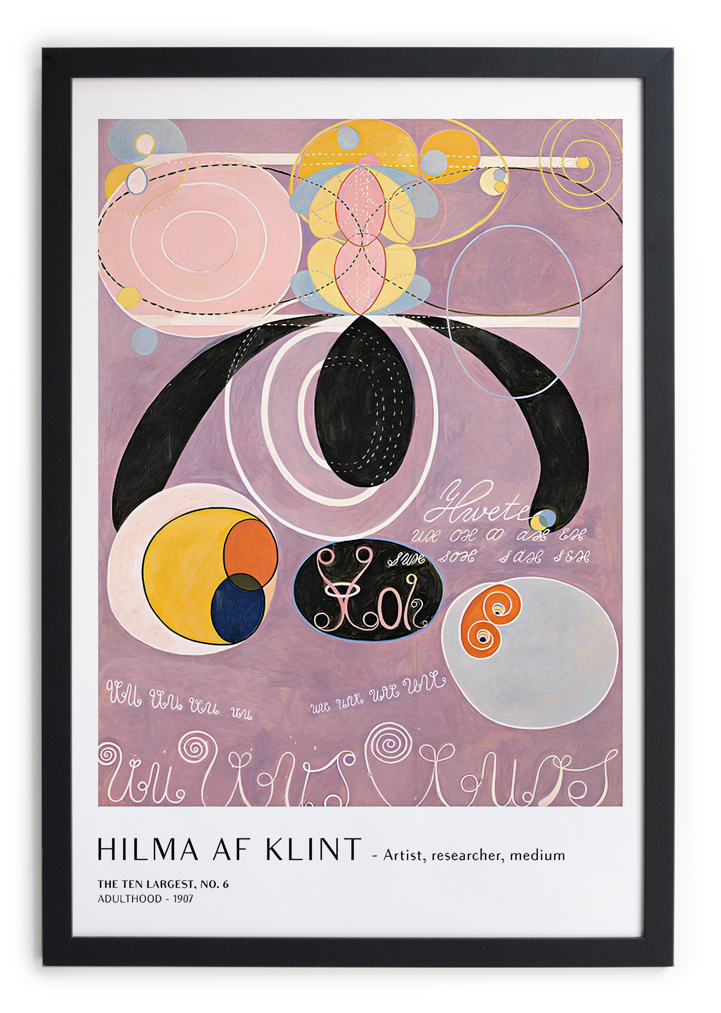 Tableau avec cadre noir 40x30 HILMA 1, REALLY NICE THINGS
