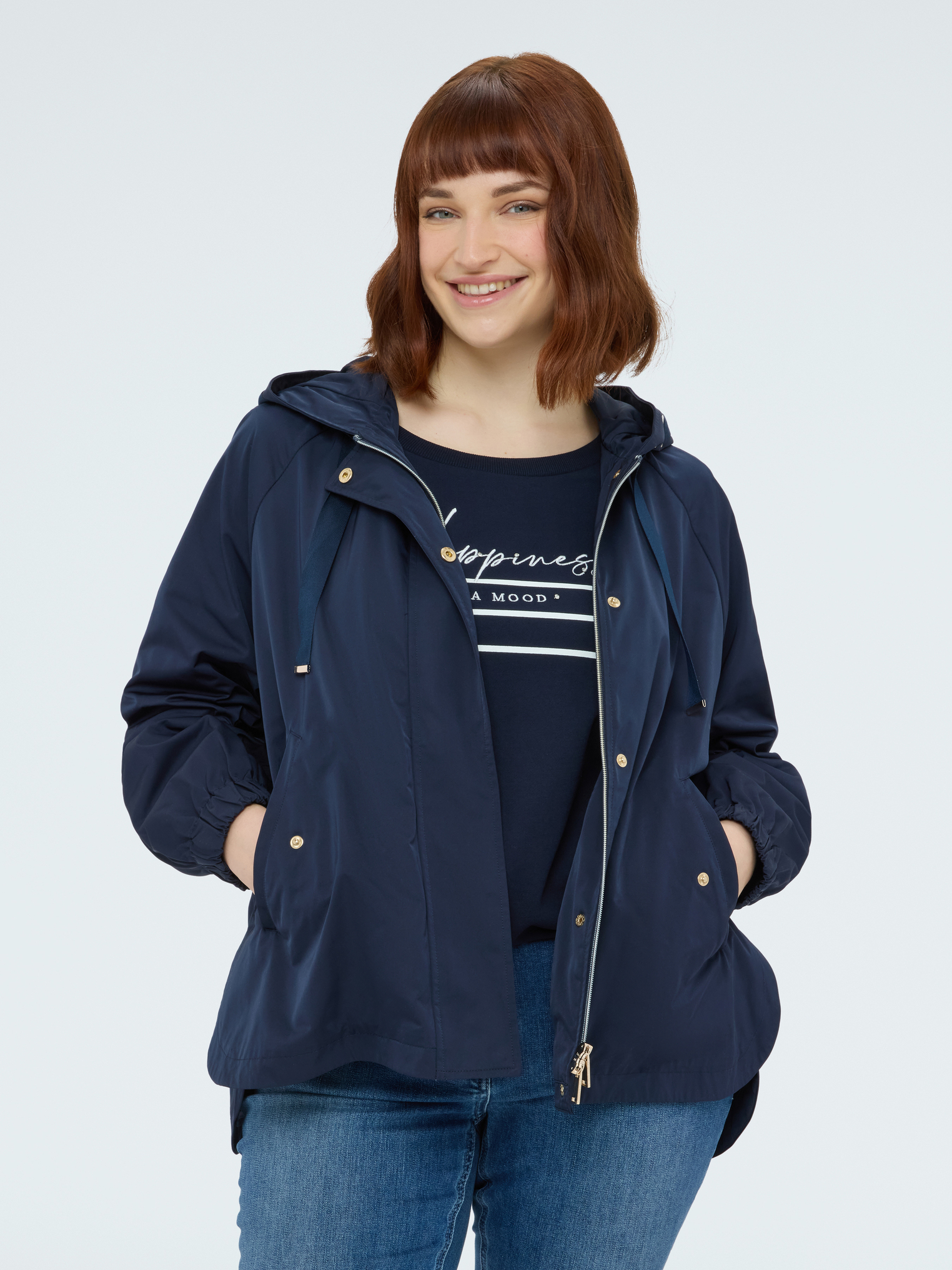 Parka avec capuche et maxi cordon de serrage, FIORELLA RUBINO