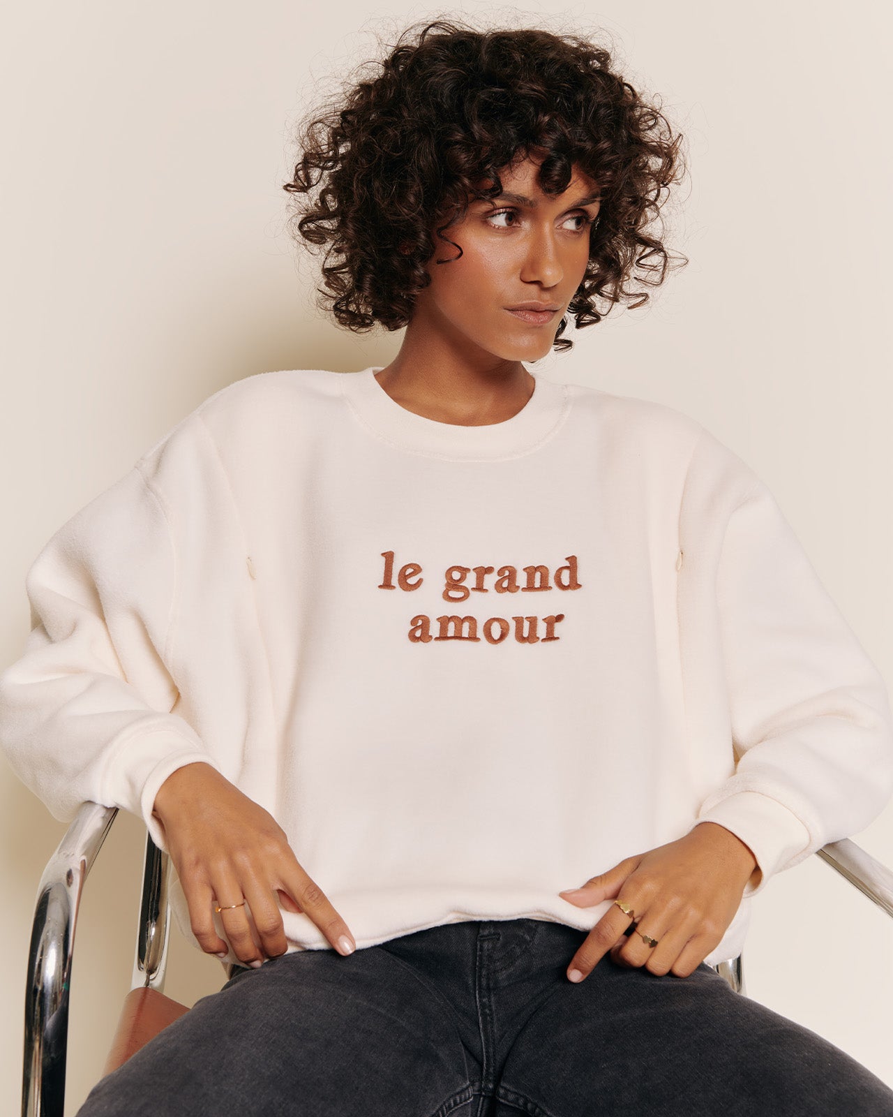 Sweat d'allaitement en polaire recyclée, LE GRAND AMOUR, EMOI EMOI