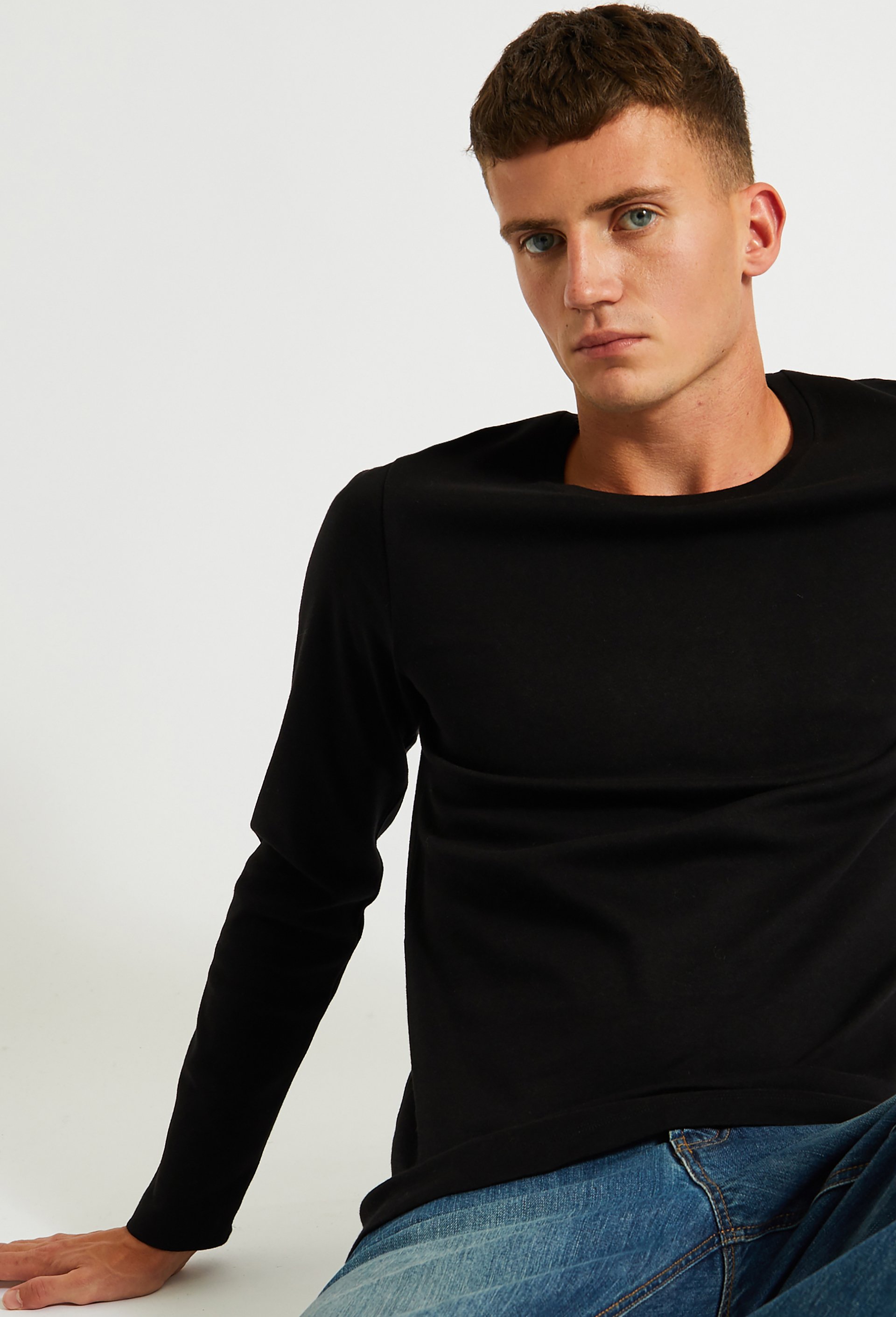 T-shirt chaud manches longues en coton, Bio, MONOPRIX