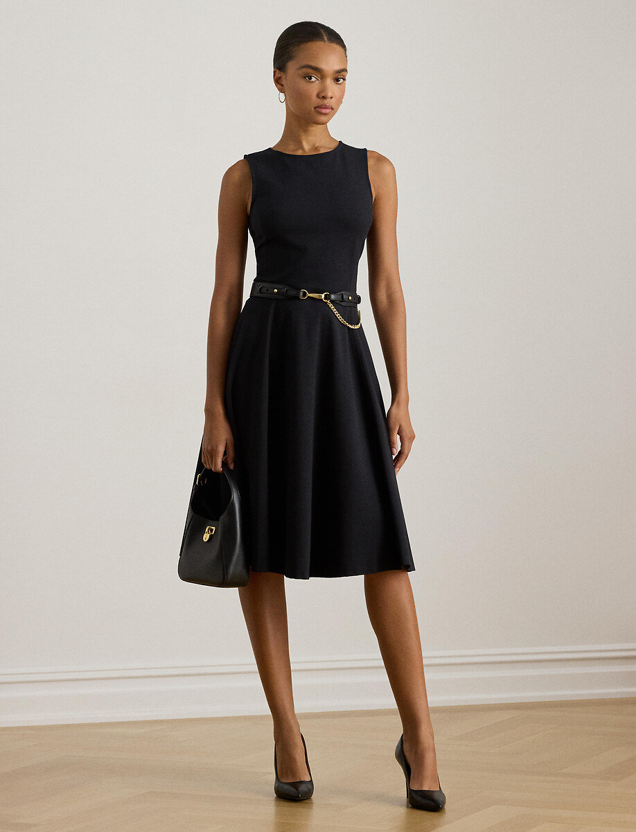 Robe sans manches au genou évasée, CHARLEY, LAUREN RALPH LAUREN