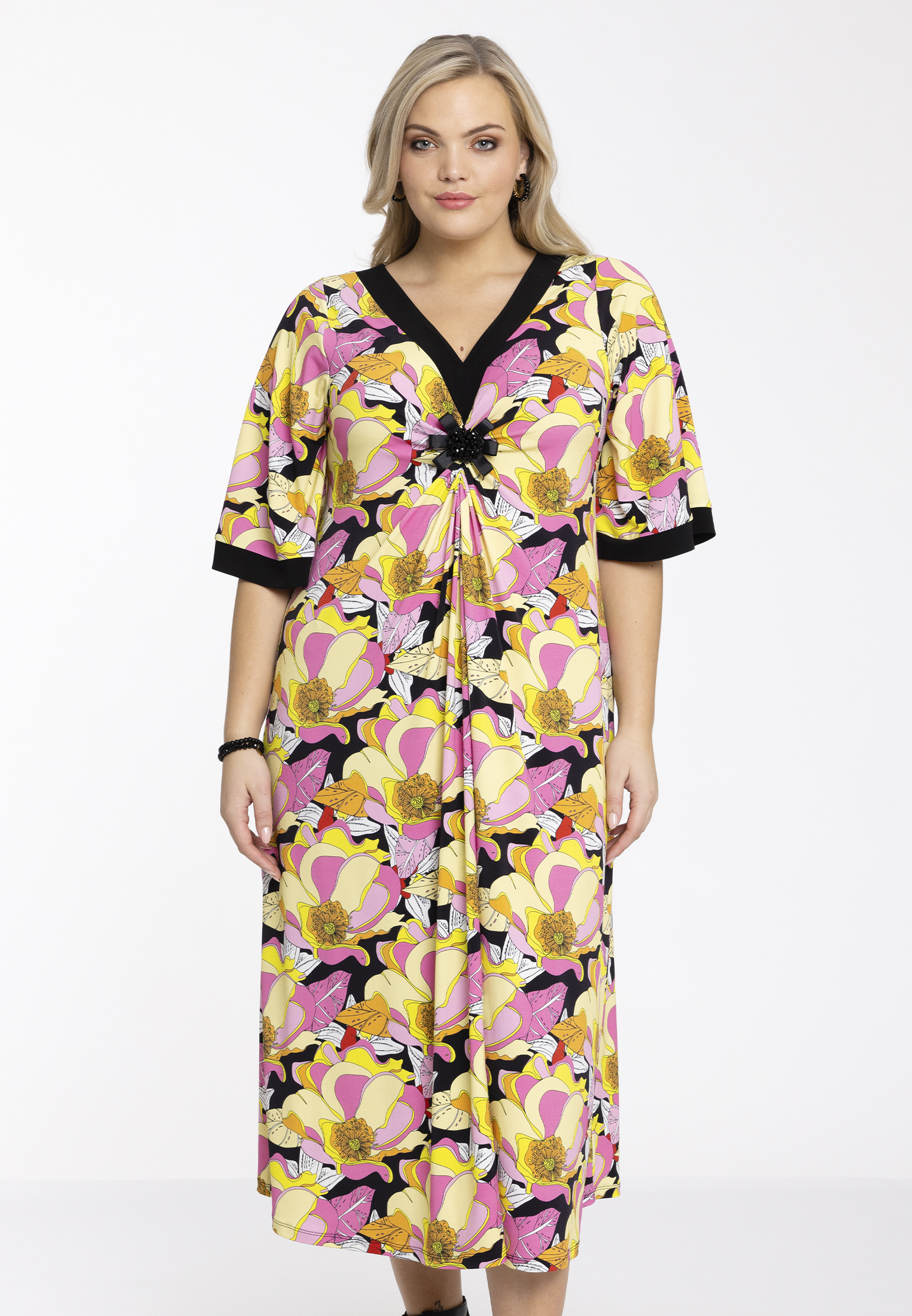 Robe imprimé / imprimée floral, YOEK