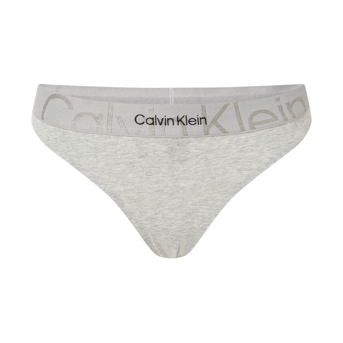 Calcinha Tanga 1996 Print Warped - Calvin Klein Underwear - Preto