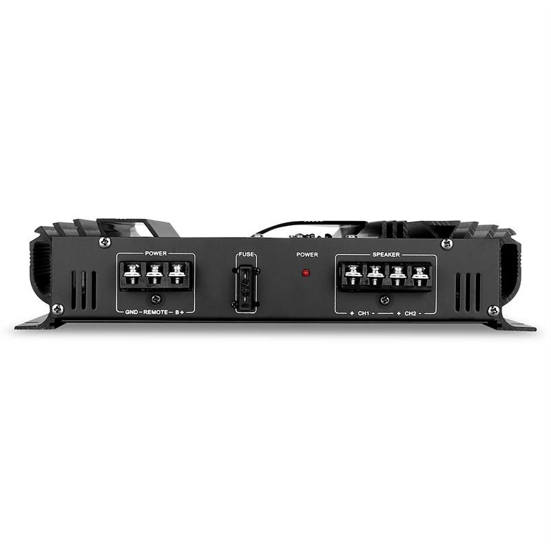 HP 16,5 cm, fourni avec câbles electronic star Auna Black Line 200 - Noir Set sonorisation Auto Pack ampli Enceintes pour Voiture