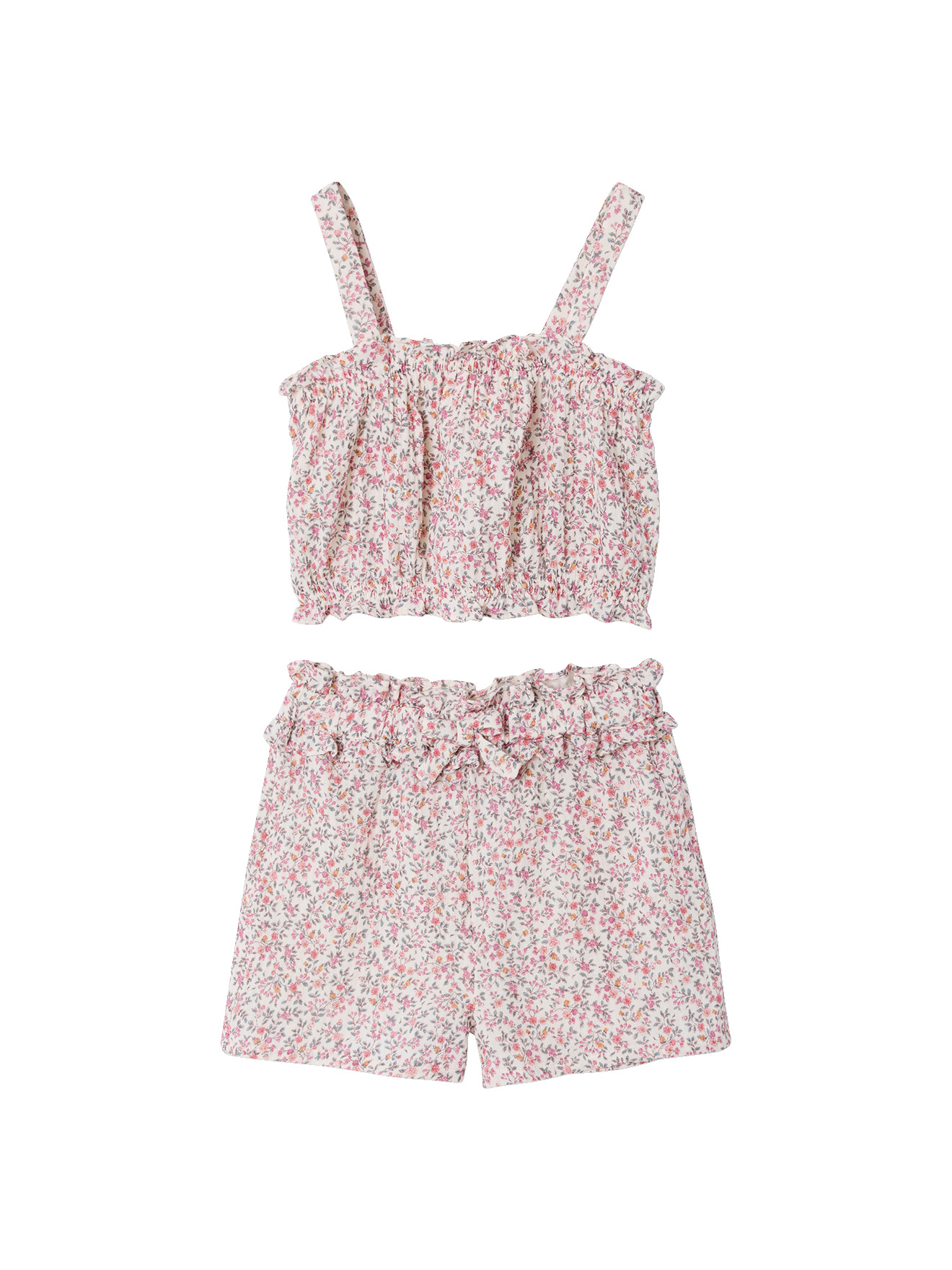 Ensemble short floral, VERTBAUDET