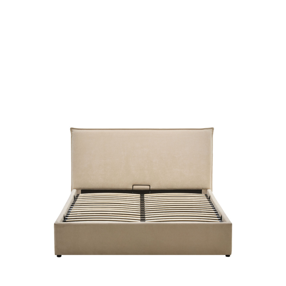 Lit coffre en tissu 140x190cm- CAMA, DRAWER