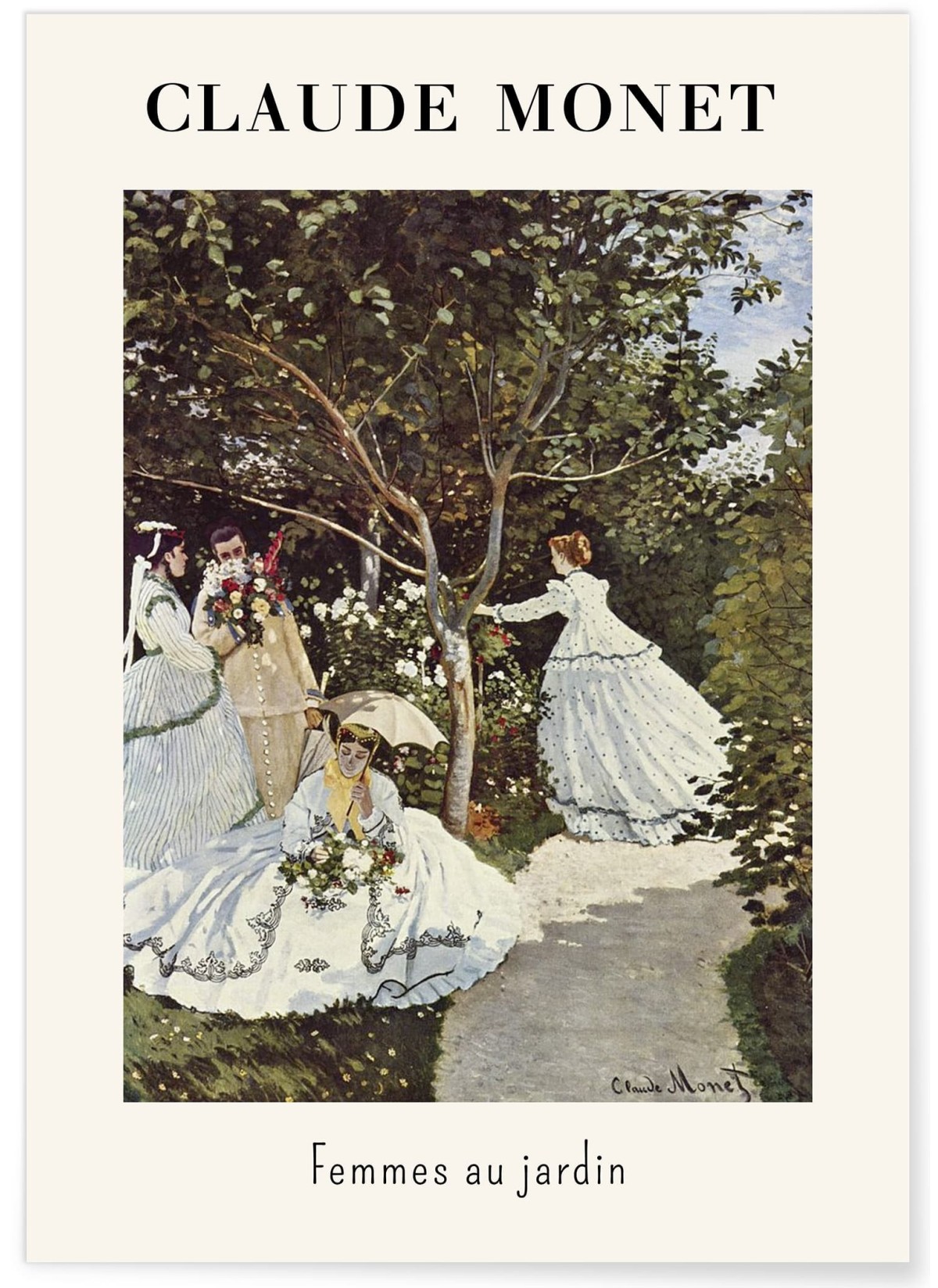 Affiche Claude Monet - Femmes au Jardin, L'AFFICHERIE