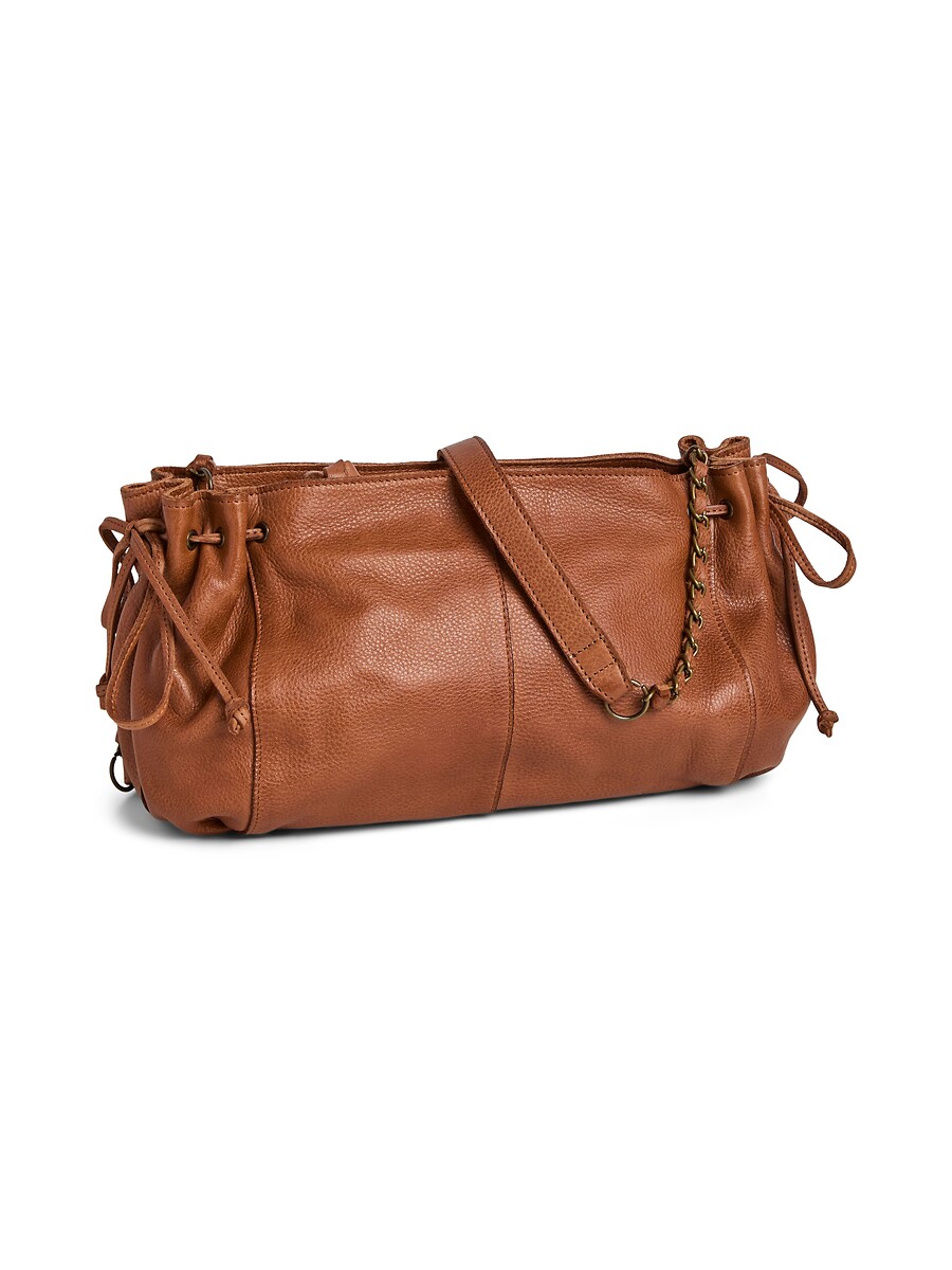 Bolso Barrel de mano de piel, Pihanna, PIECES
