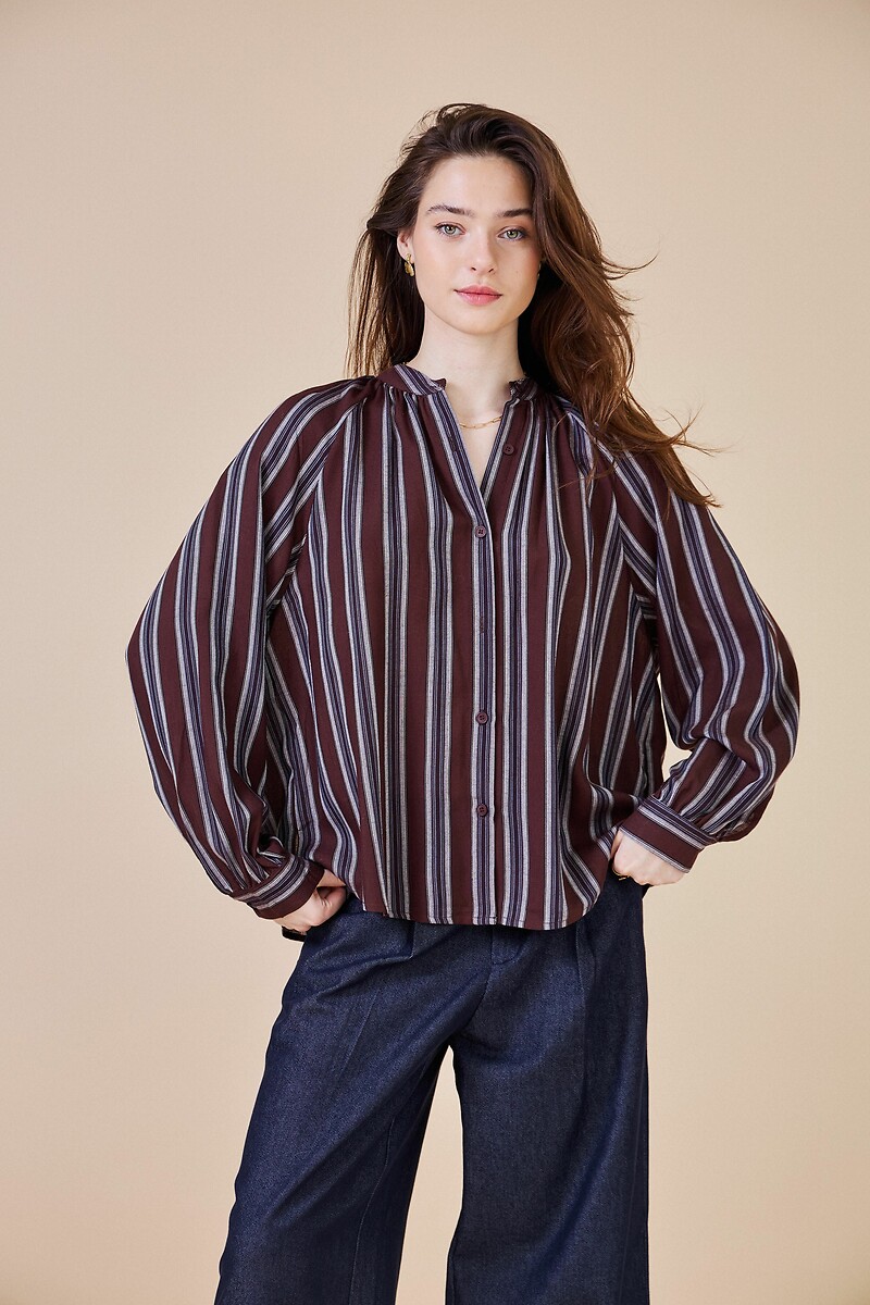 Striped Blouse, SEE U SOON