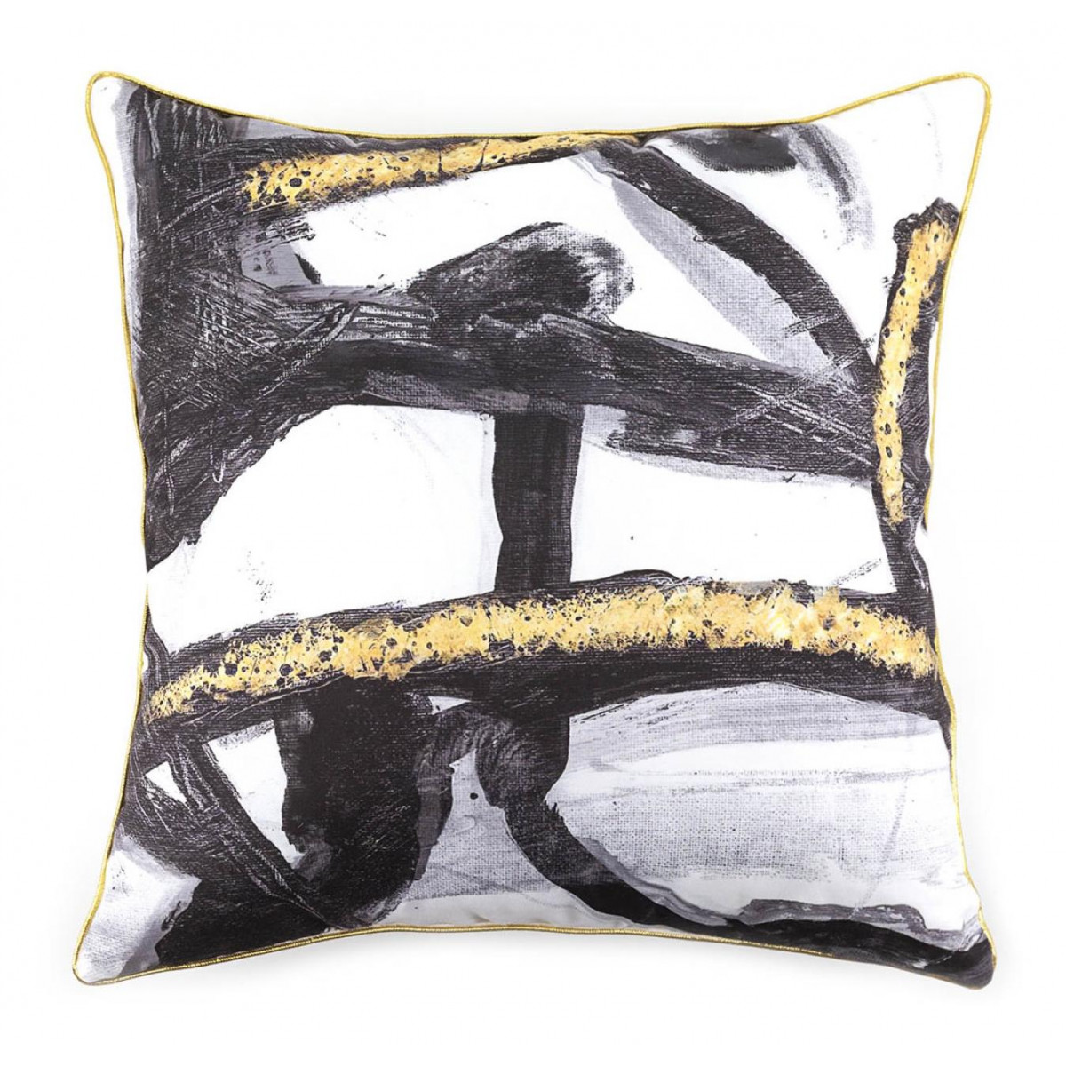 Coussin Polyester Blanc 45x10x45cm -, DECORATION D’AUTREFOIS