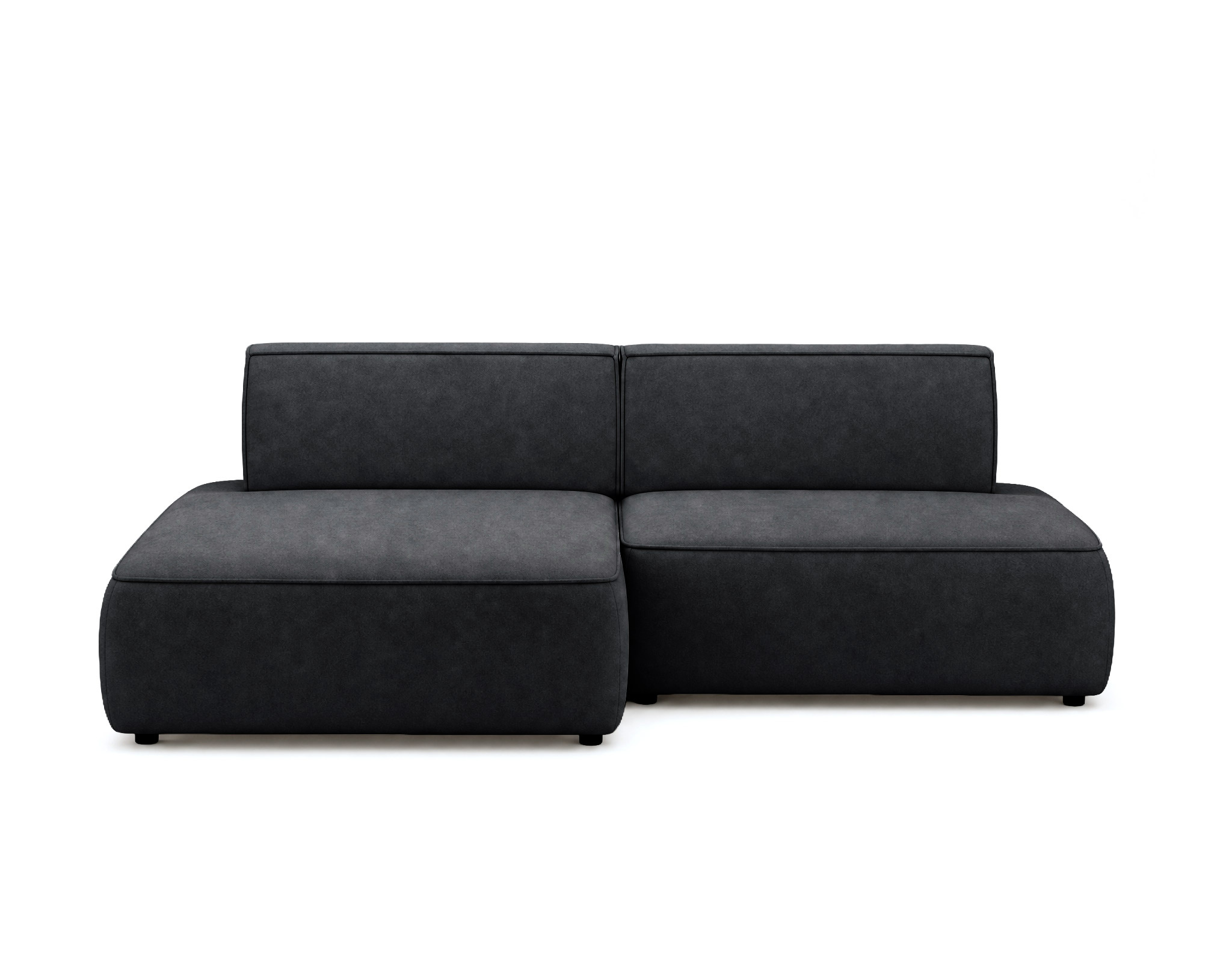 Canapé d'Angle Convertible en Velours 4 places - LISETTE, BEST MOBILIER